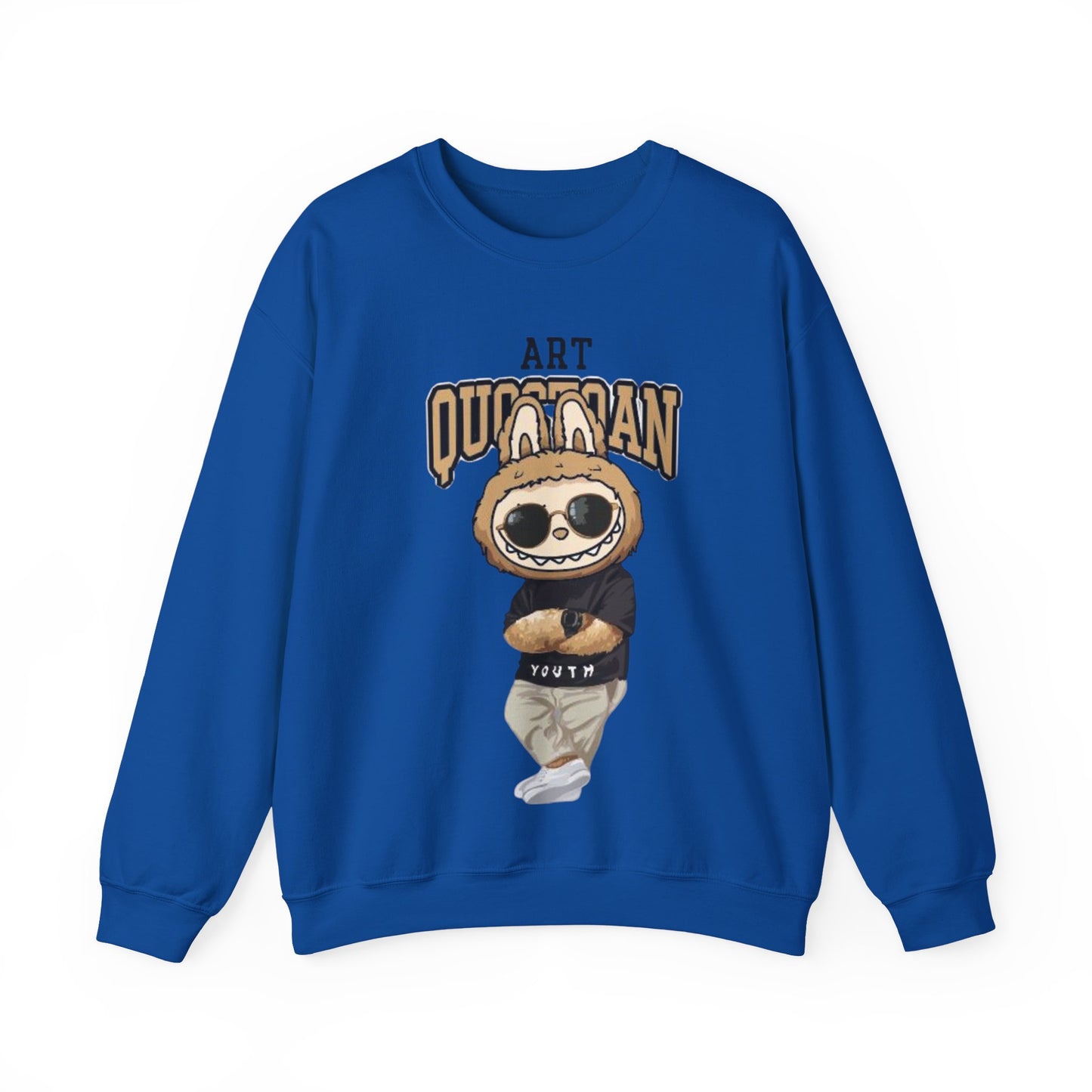 Felpa Unisex Labubu Art Quotidian – Streetwear Casual Heavy Blend.