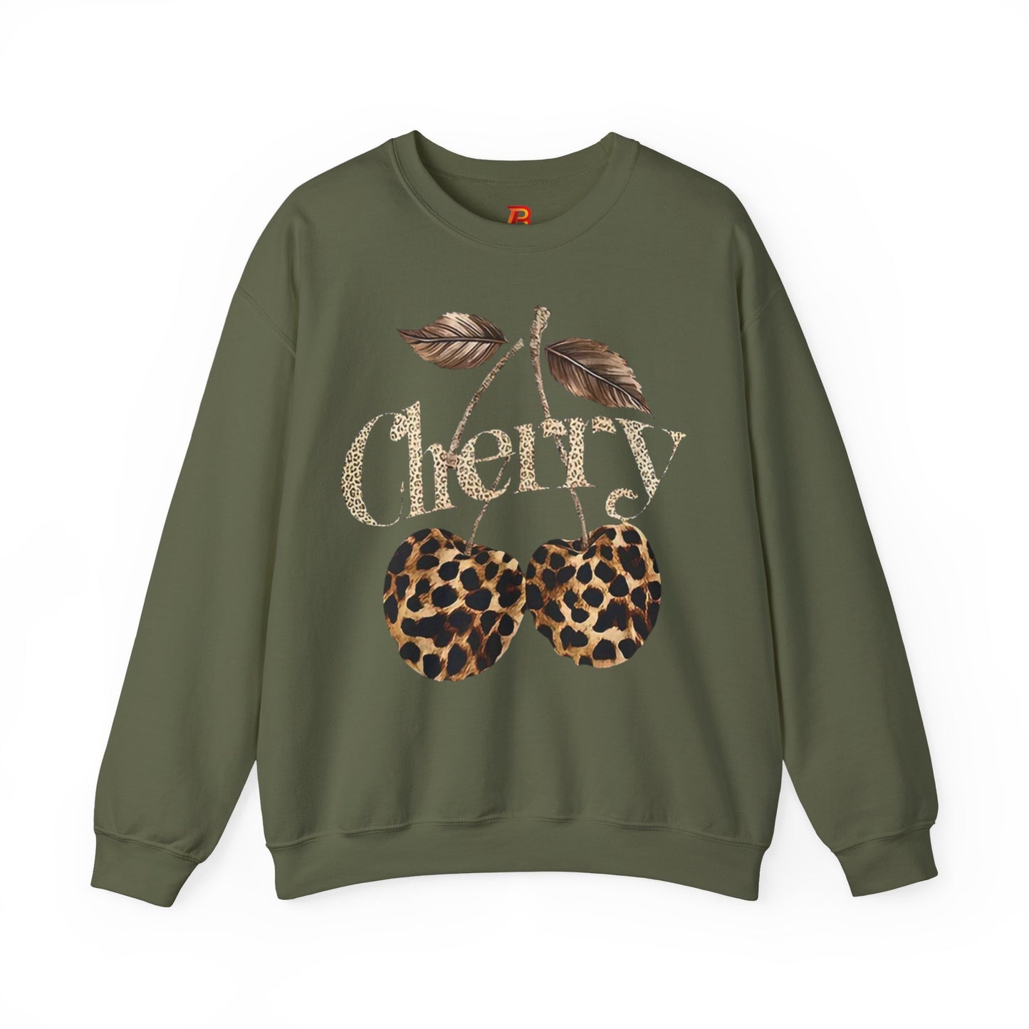 Felpa Unisex "Cherry Leopard" – Stampa Ciliegie Animalier, Stile Streetwear alla Moda.