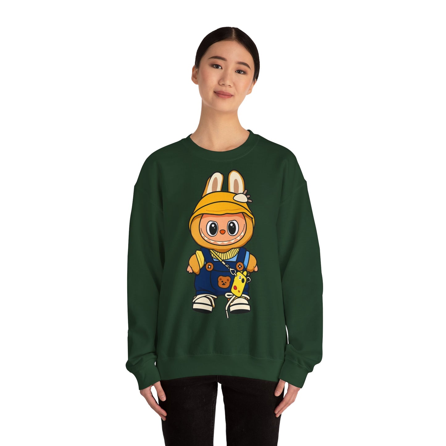 Felpa Unisex Labubu Hoodie Style – Sweatshirt - Streetwear Heavy Blend.