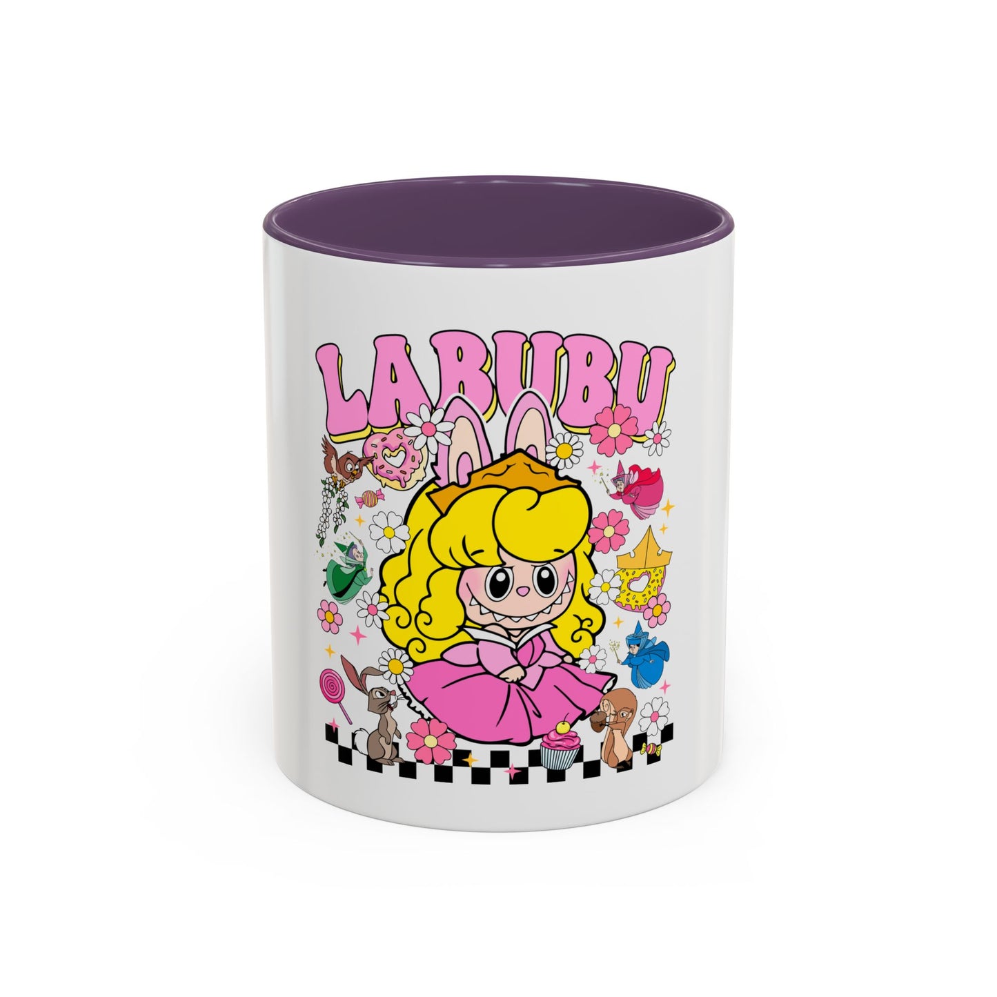 Tazza Labubu Pop Art | Tazza Colorata in Ceramica 315 ml – Collezione Personalizzabile.