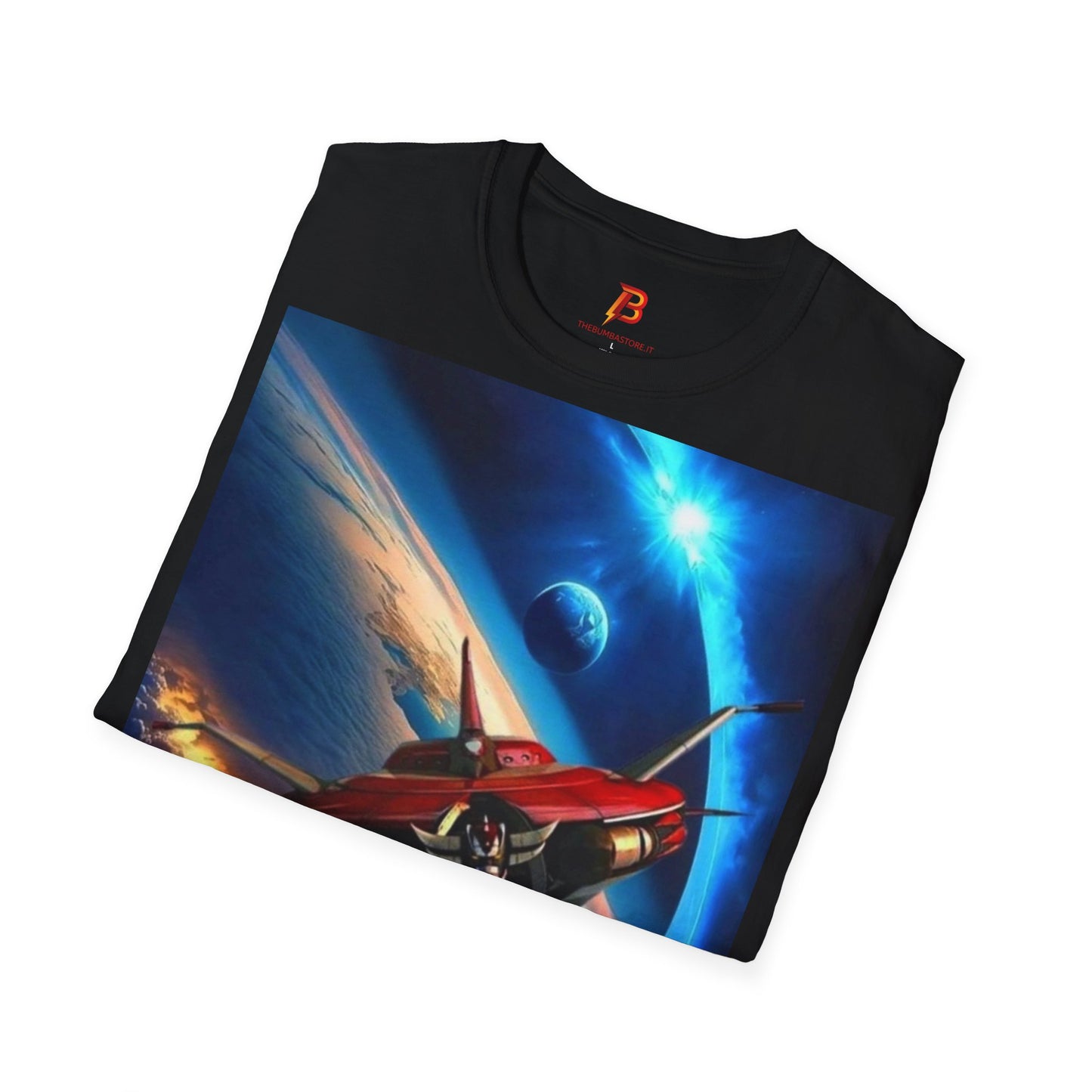 T-Shirt Goldrake UFO Robot – Unisex Softstyle in Cotone | Grafica Spaziale Retrò Anime