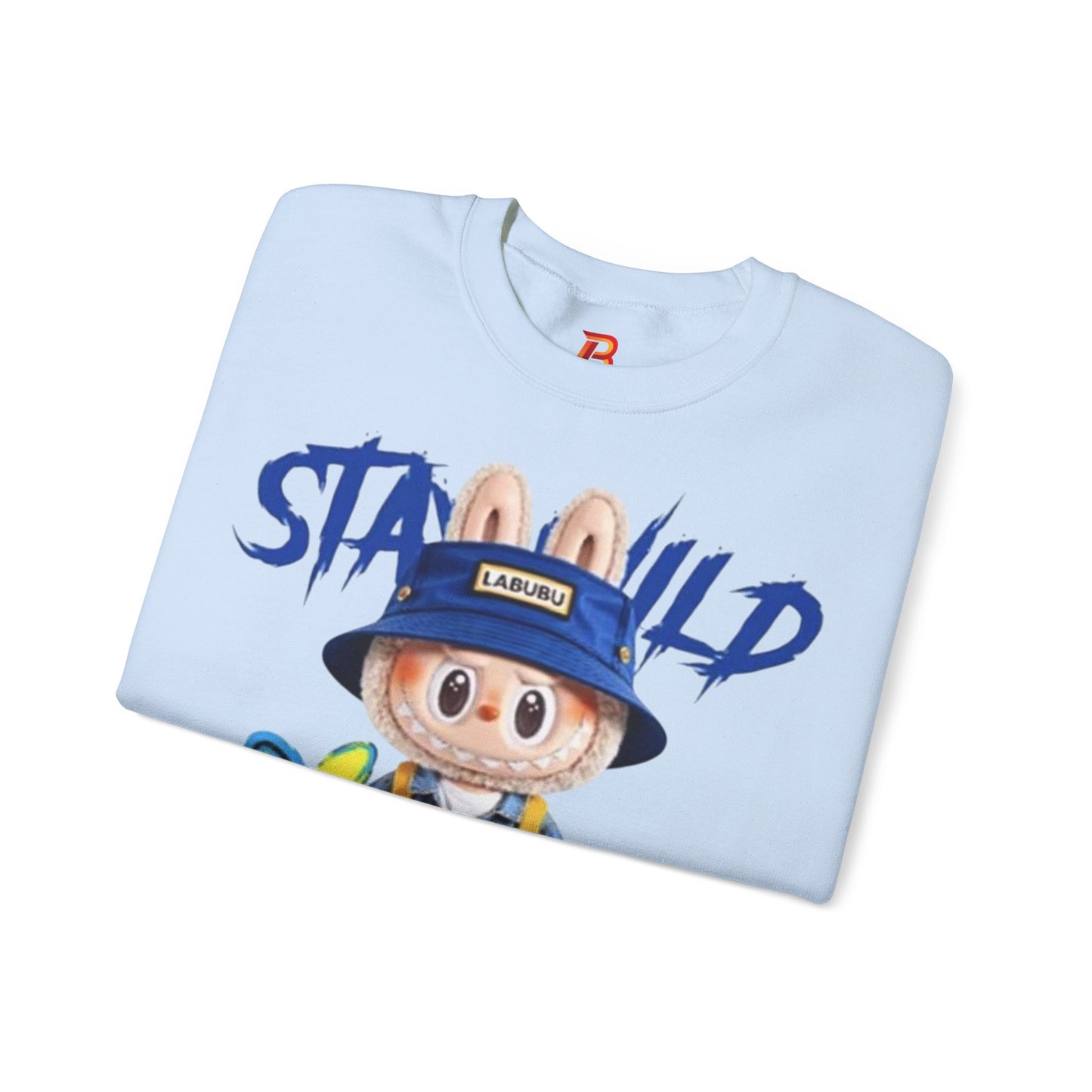 Felpa Unisex Labubu Stay Wild – Streetwear Casual con Design Cartoon.
