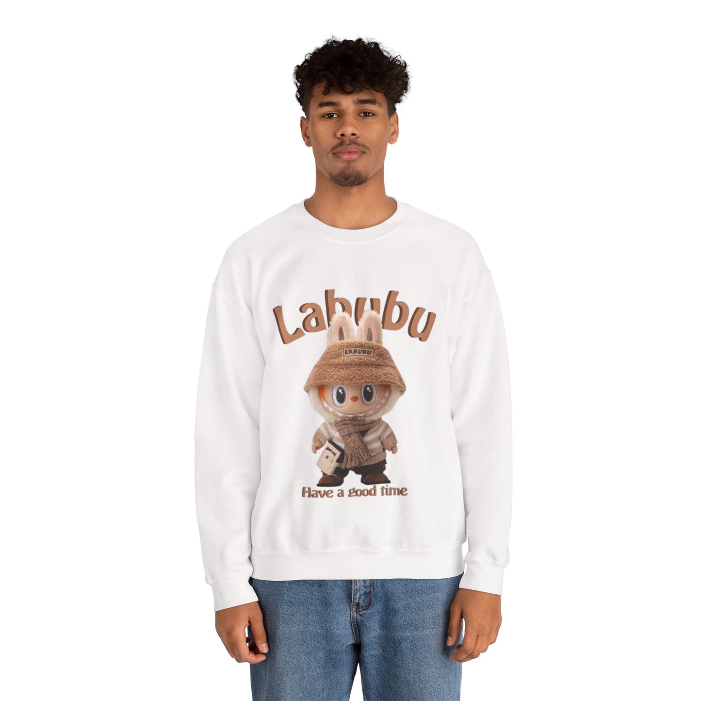 Felpa Unisex Labubu Have a Good Time – Streetwear Casual Heavy Blend.