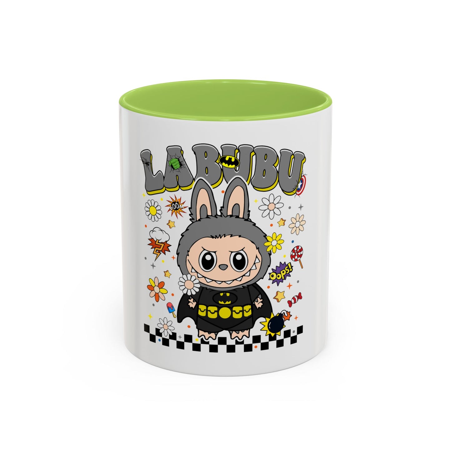 Tazza Labubu Pop Art | Tazza Colorata in Ceramica 315 ml – Collezione Personalizzabile.
