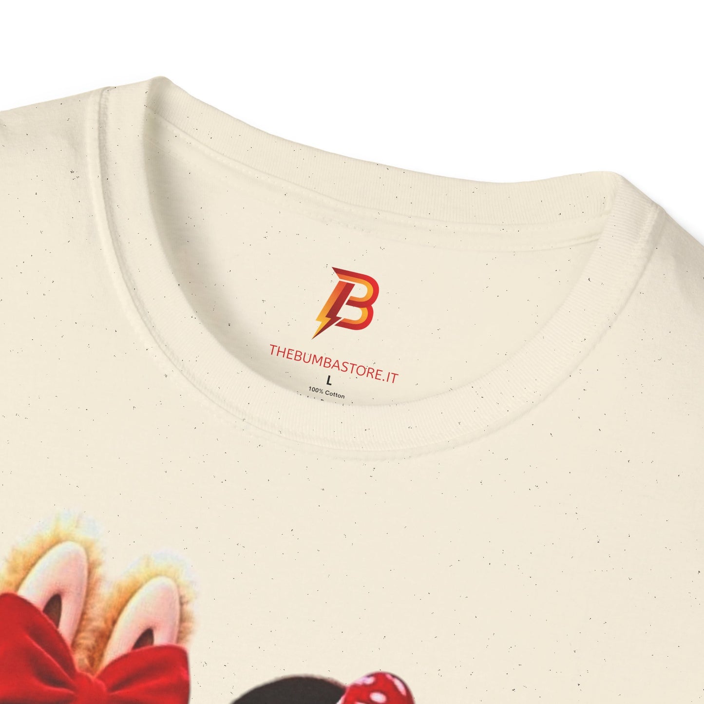 T-Shirt Unisex Labubu Softstyle  – Design Kawaii Coppia in Stile Minnie & Mickey.