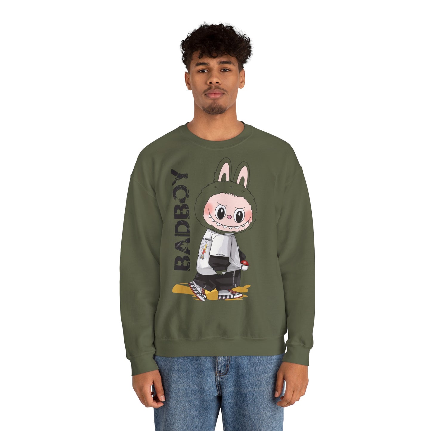 Felpa Unisex Labubu BADBOY – Streetwear Casual Heavy Blend.
