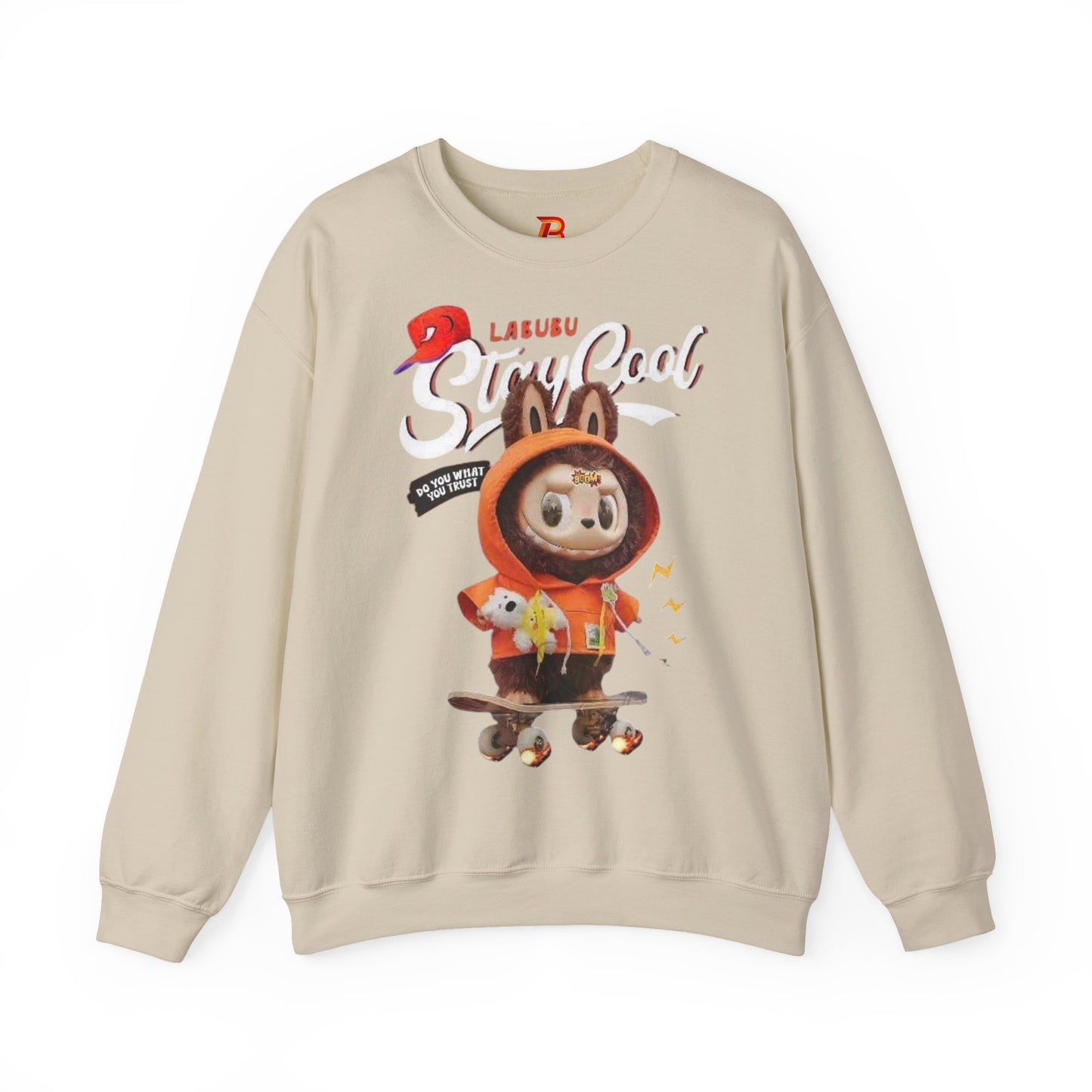 Felpa Unisex Labubu Stay Cool – Sweatshirt _ Streetwear Heavy Blend.