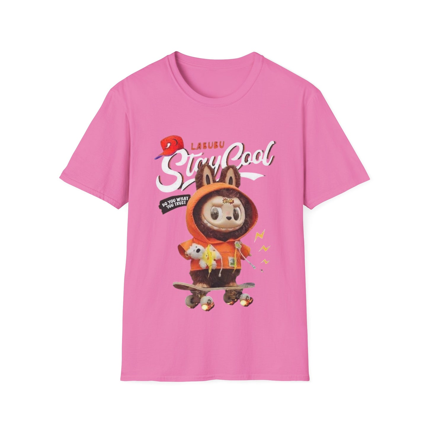 T-Shirt Unisex Labubu Softstyle – Design Streetwear Kawaii “Stay Cool”.