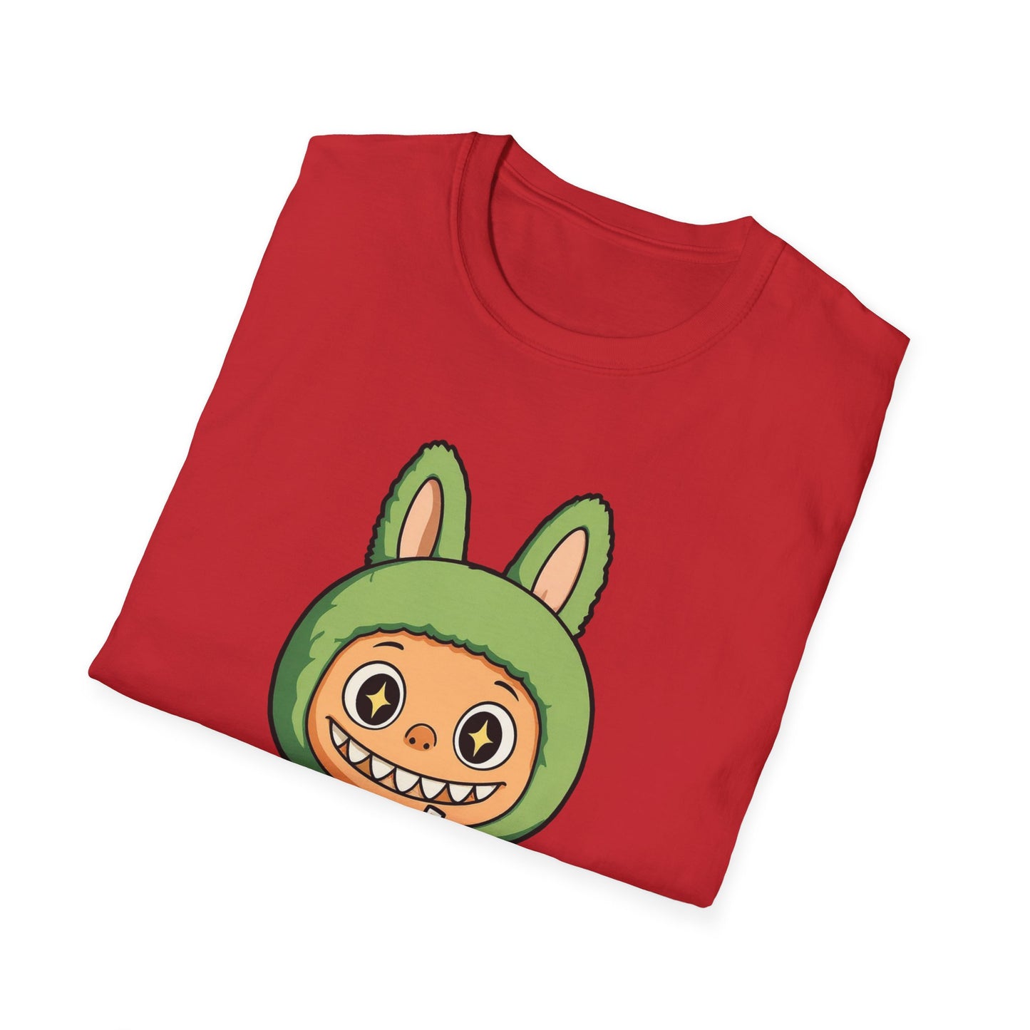 T-Shirt Unisex Labubu Softstyle – Design Kawaii con Bubble Tea.