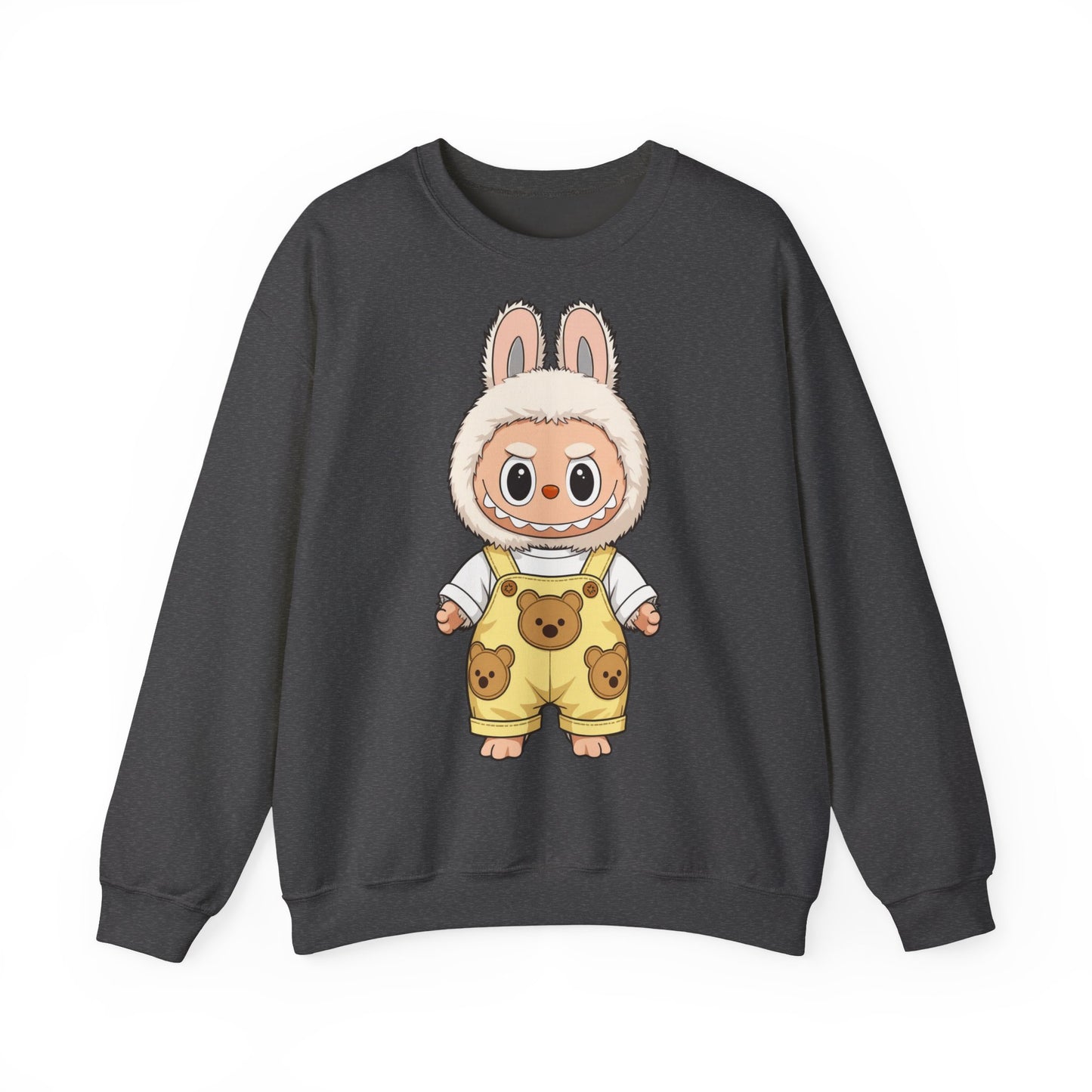 Felpa Unisex Labubu Teddy Overalls – Sweatshirt - Streetwear Heavy Blend™.