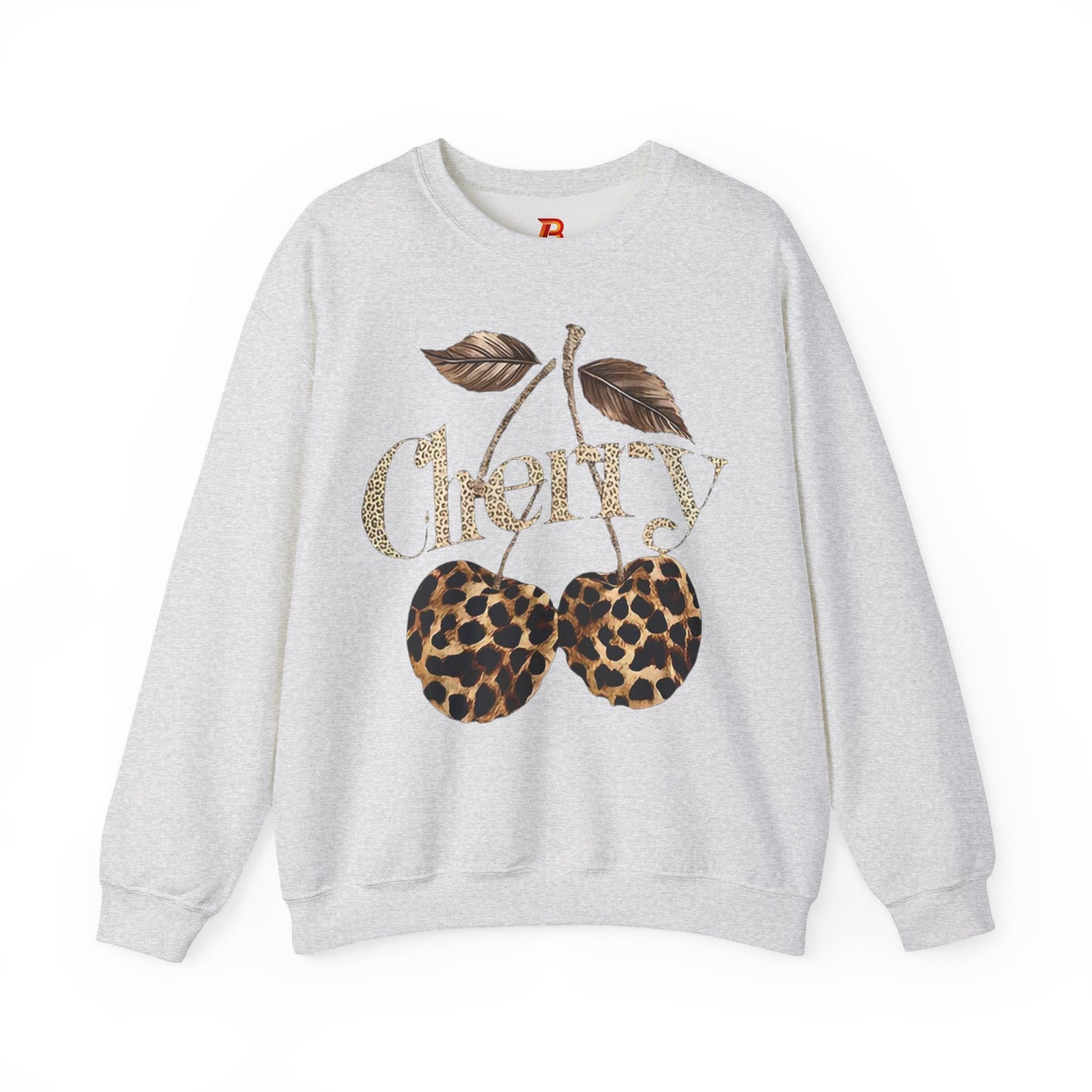 Felpa Unisex "Cherry Leopard" – Stampa Ciliegie Animalier, Stile Streetwear alla Moda.