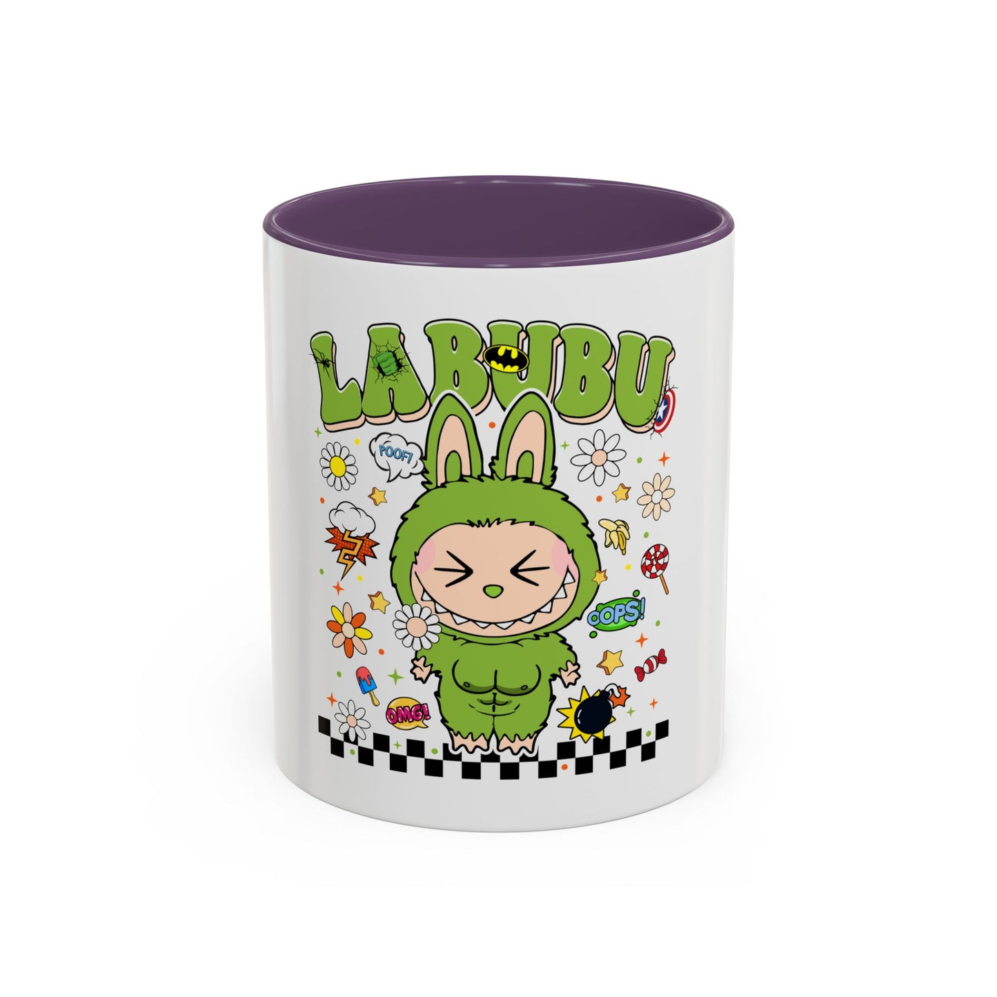 Tazza Labubu Pop Art | Tazza Colorata in Ceramica 315 ml – Collezione Personalizzabile.