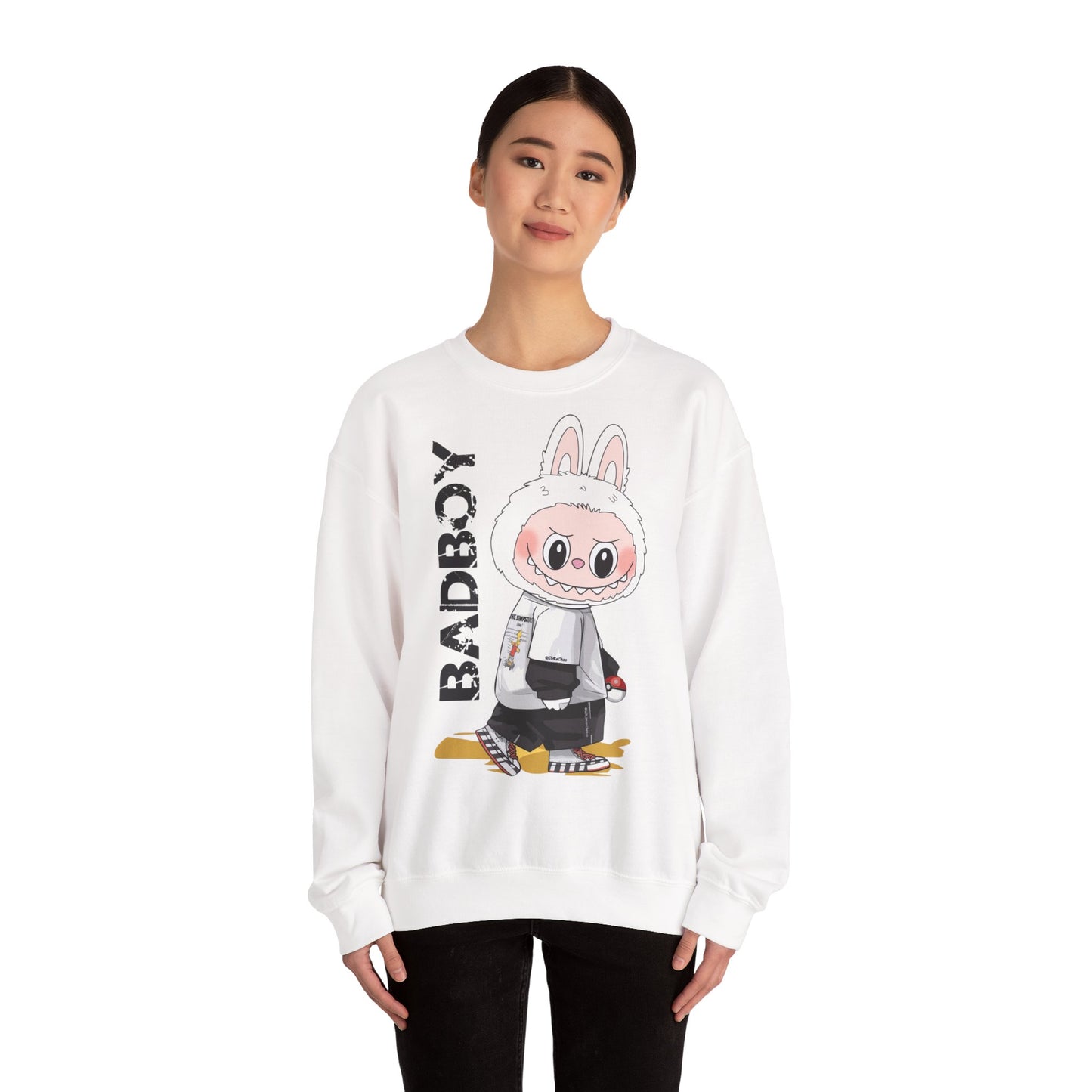 Felpa Unisex Labubu BADBOY – Streetwear Casual Heavy Blend.