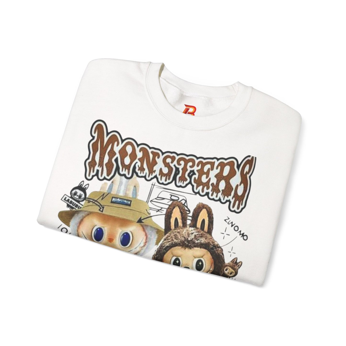 Felpa Unisex Labubu Monsters – Sweatshirt Streetwear Casual Heavy Blend.
