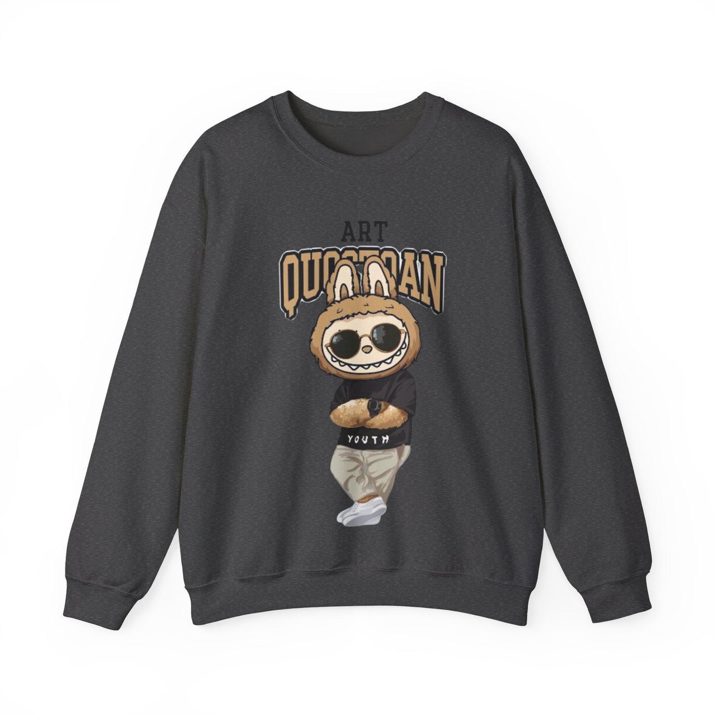 Felpa Unisex Labubu Art Quotidian – Streetwear Casual Heavy Blend.