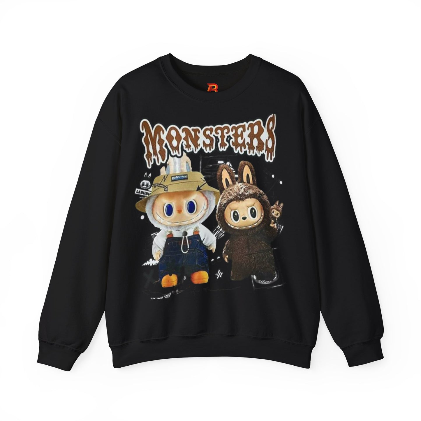 Felpa Unisex Labubu Monsters – Sweatshirt Streetwear Casual Heavy Blend.
