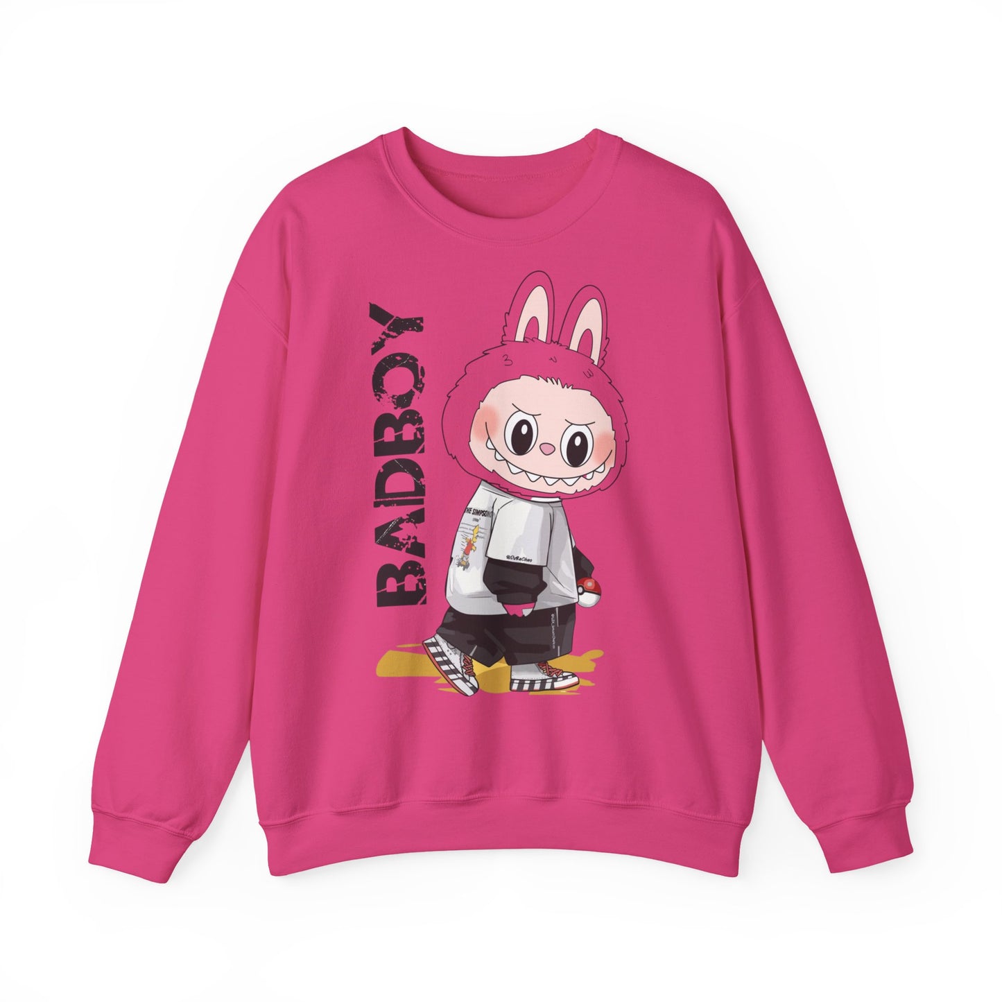 Felpa Unisex Labubu BADBOY – Streetwear Casual Heavy Blend.