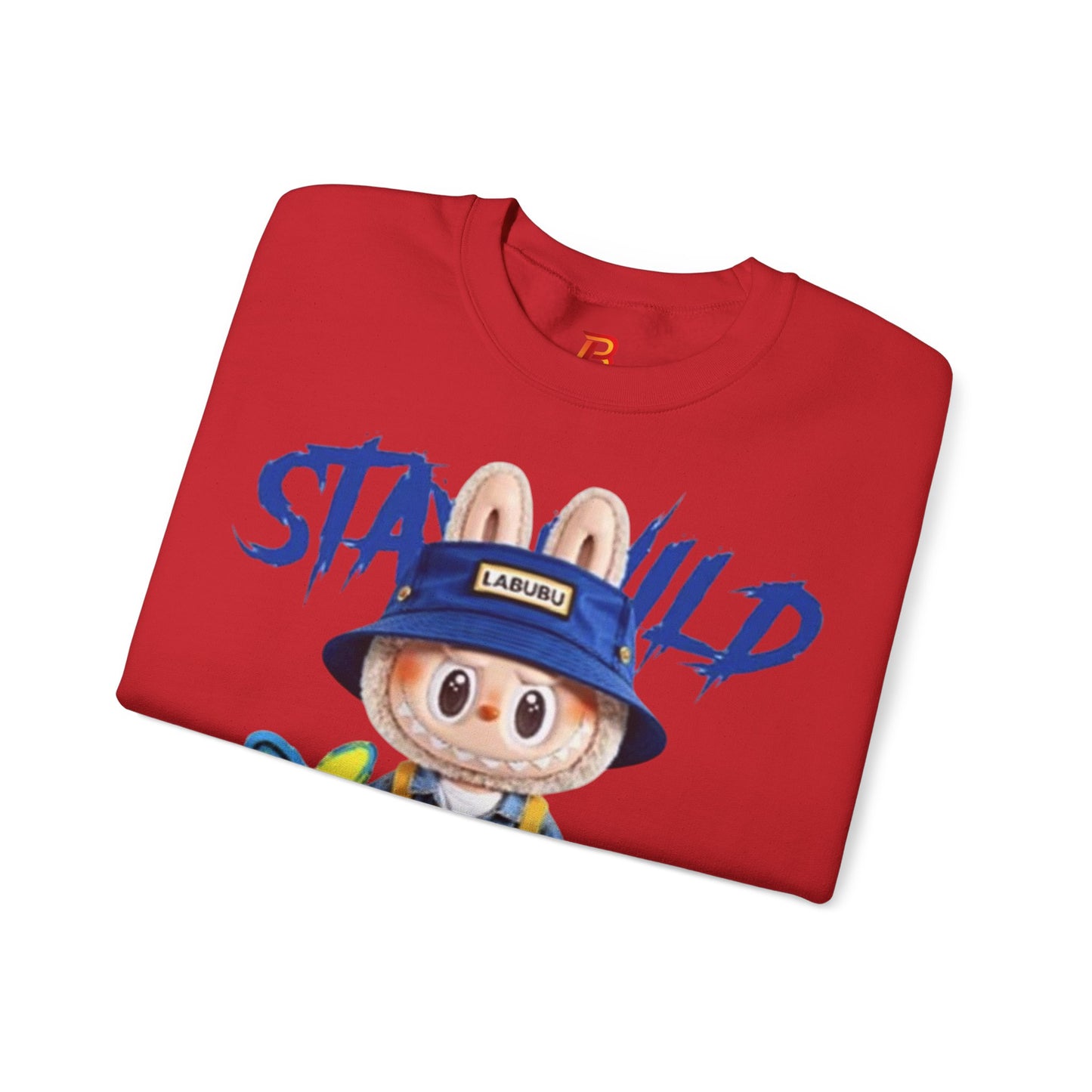 Felpa Unisex Labubu Stay Wild – Streetwear Casual con Design Cartoon.