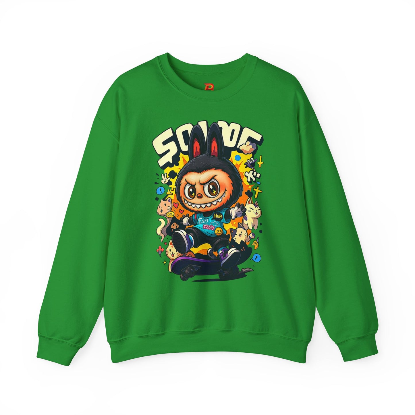 Felpa Unisex Labubu Skateboard – Streetwear Casual, Moda Urban e Comfort.