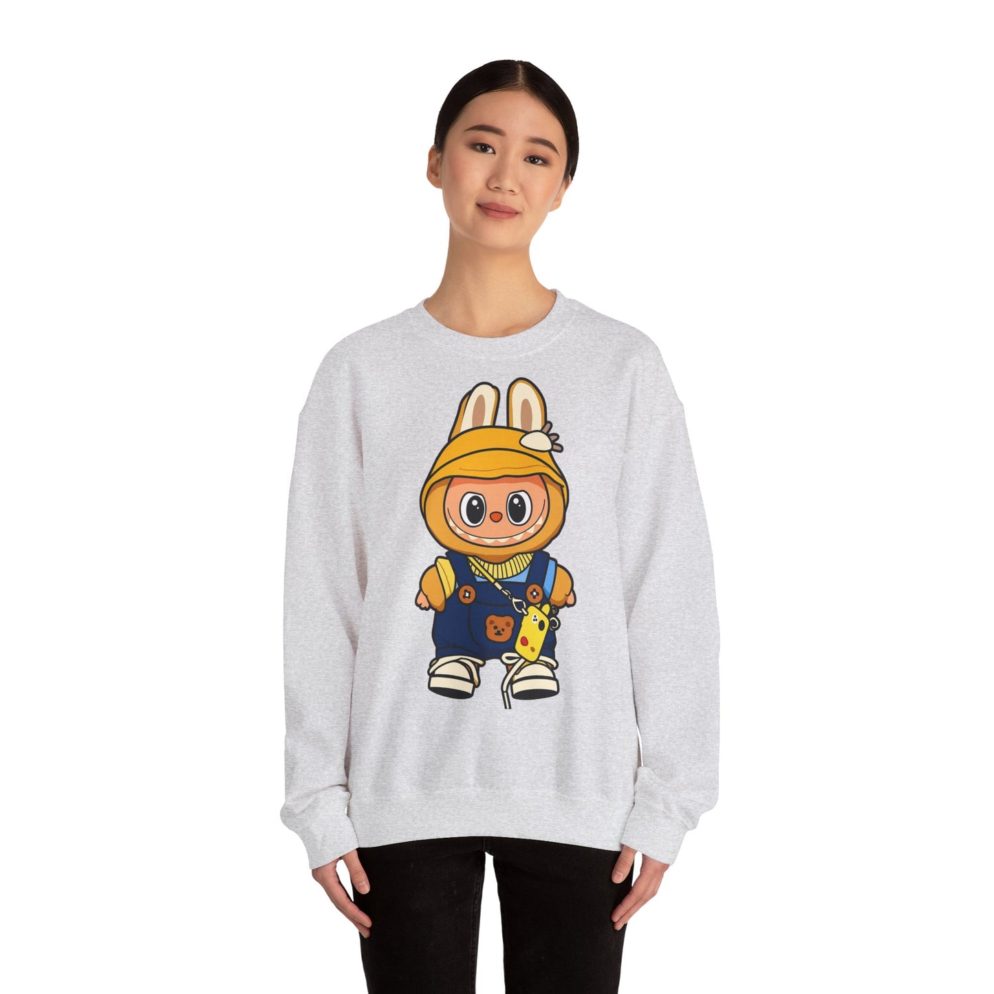 Felpa Unisex Labubu Hoodie Style – Sweatshirt - Streetwear Heavy Blend.