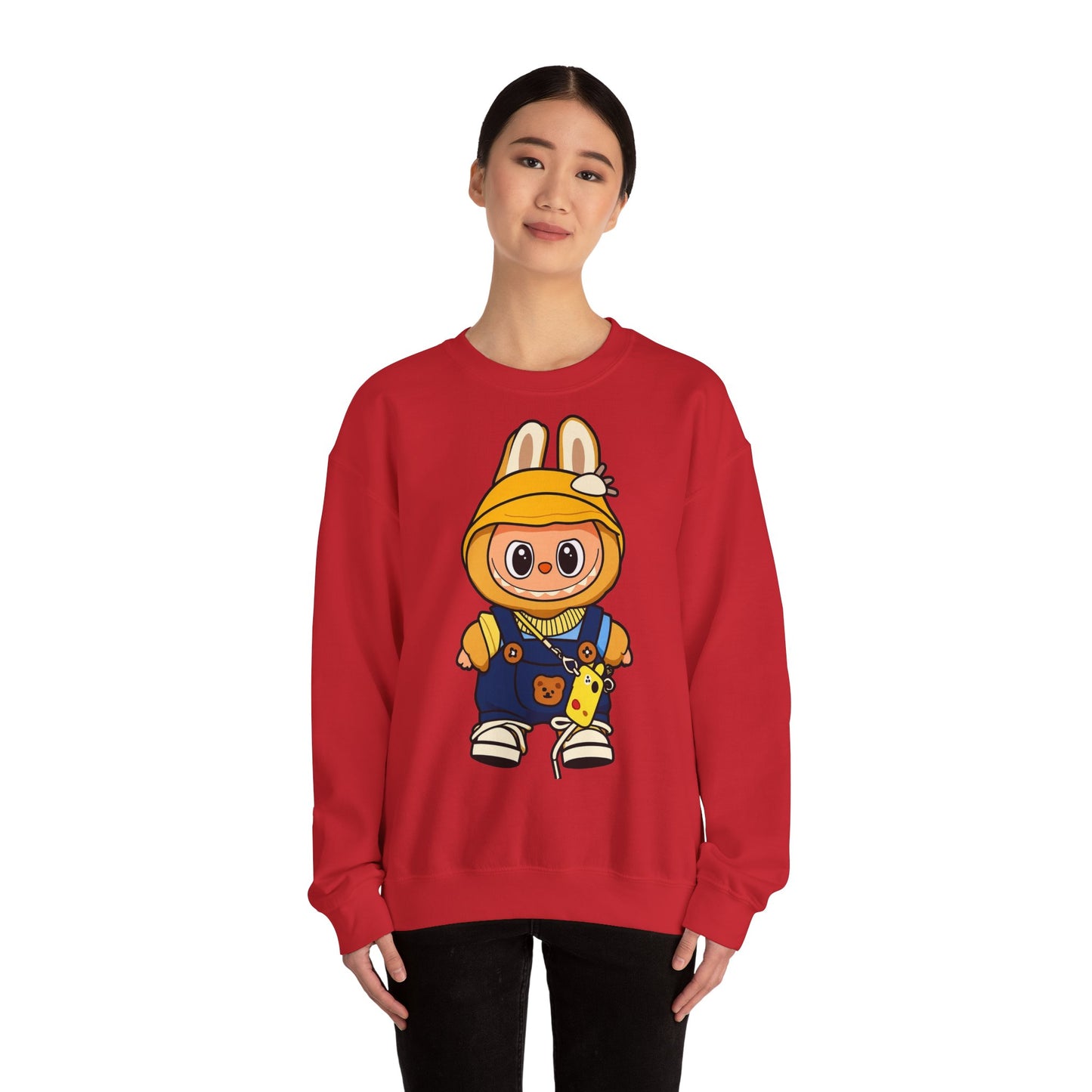 Felpa Unisex Labubu Hoodie Style – Sweatshirt - Streetwear Heavy Blend.
