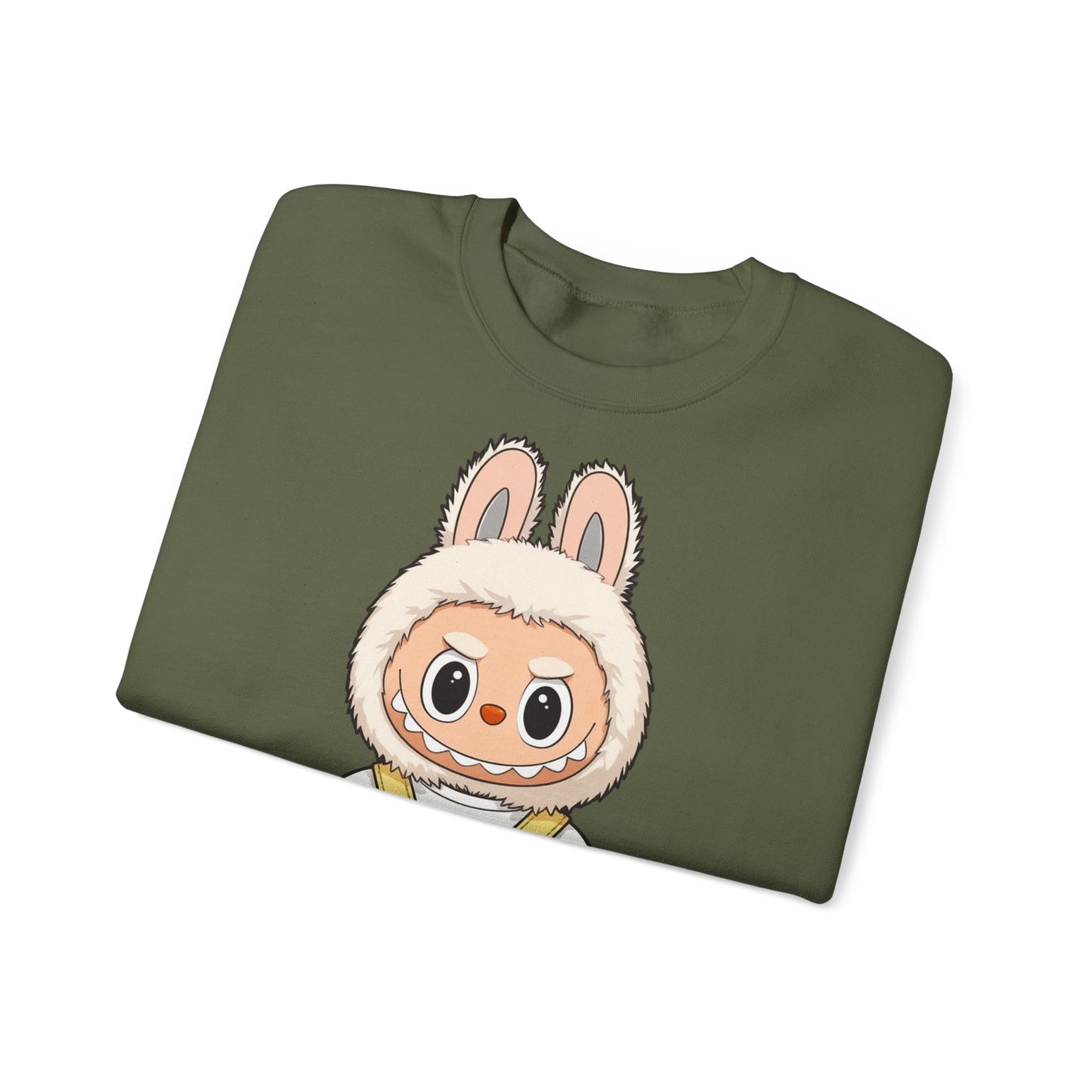 Felpa Unisex Labubu Teddy Overalls – Sweatshirt - Streetwear Heavy Blend™.