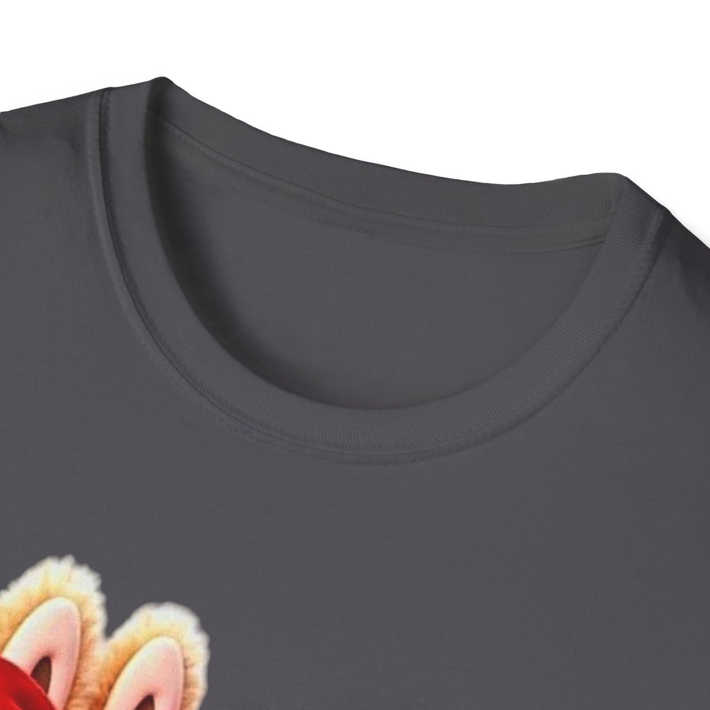 T-Shirt Unisex Labubu Softstyle  – Design Kawaii Coppia in Stile Minnie & Mickey.