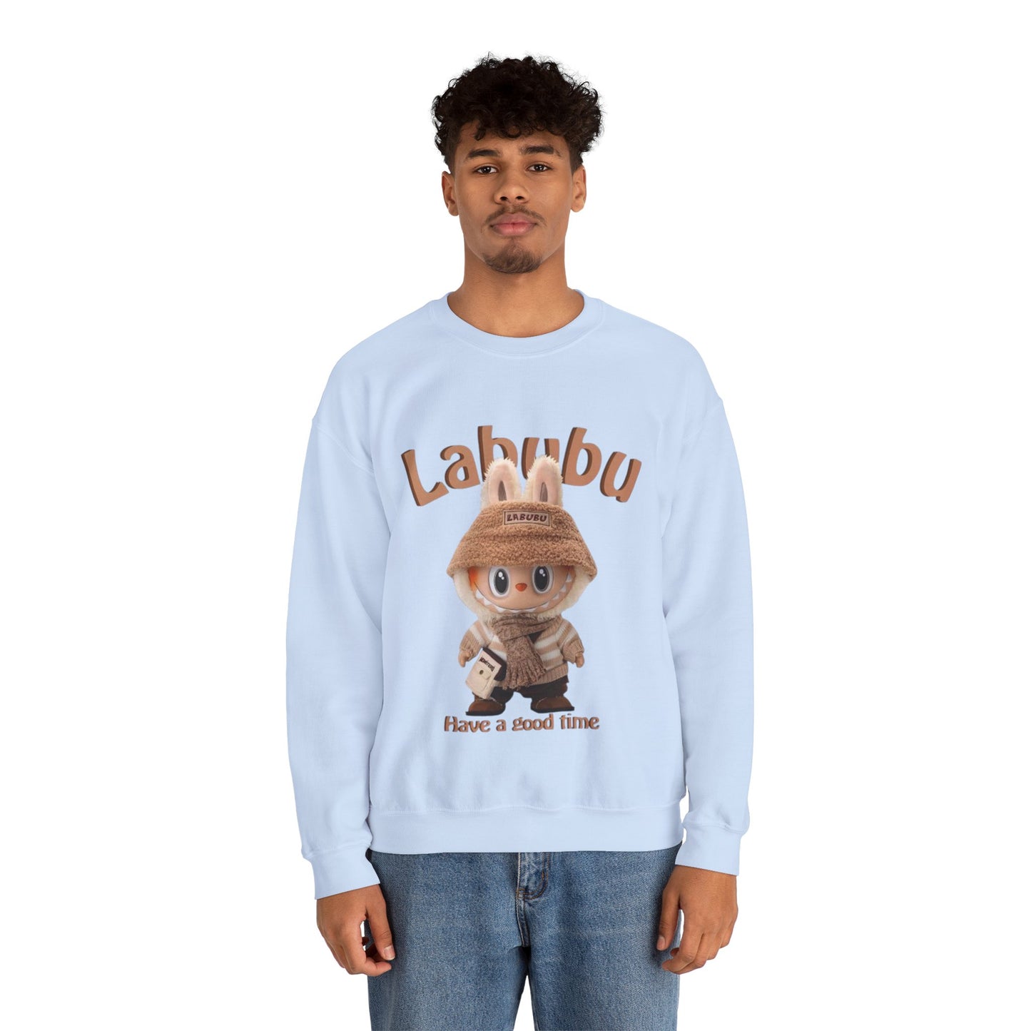 Felpa Unisex Labubu Have a Good Time – Streetwear Casual Heavy Blend.