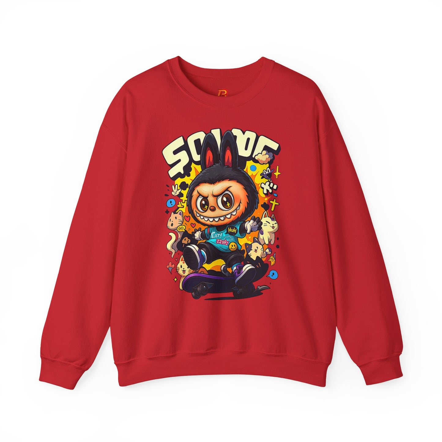Felpa Unisex Labubu Skateboard – Streetwear Casual, Moda Urban e Comfort.