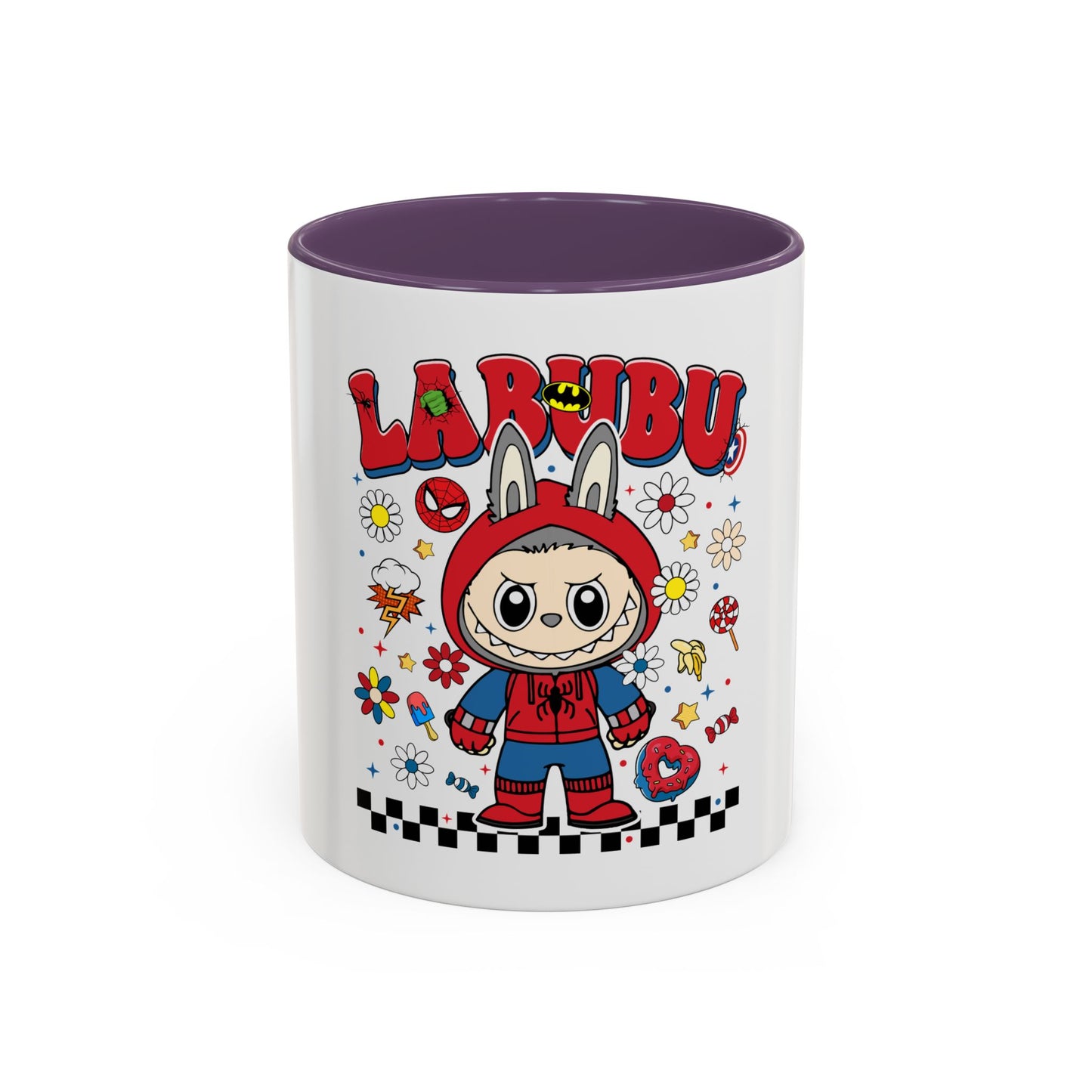 Tazza Labubu Pop Art | Tazza Colorata in Ceramica 315 ml – Collezione Personalizzabile.