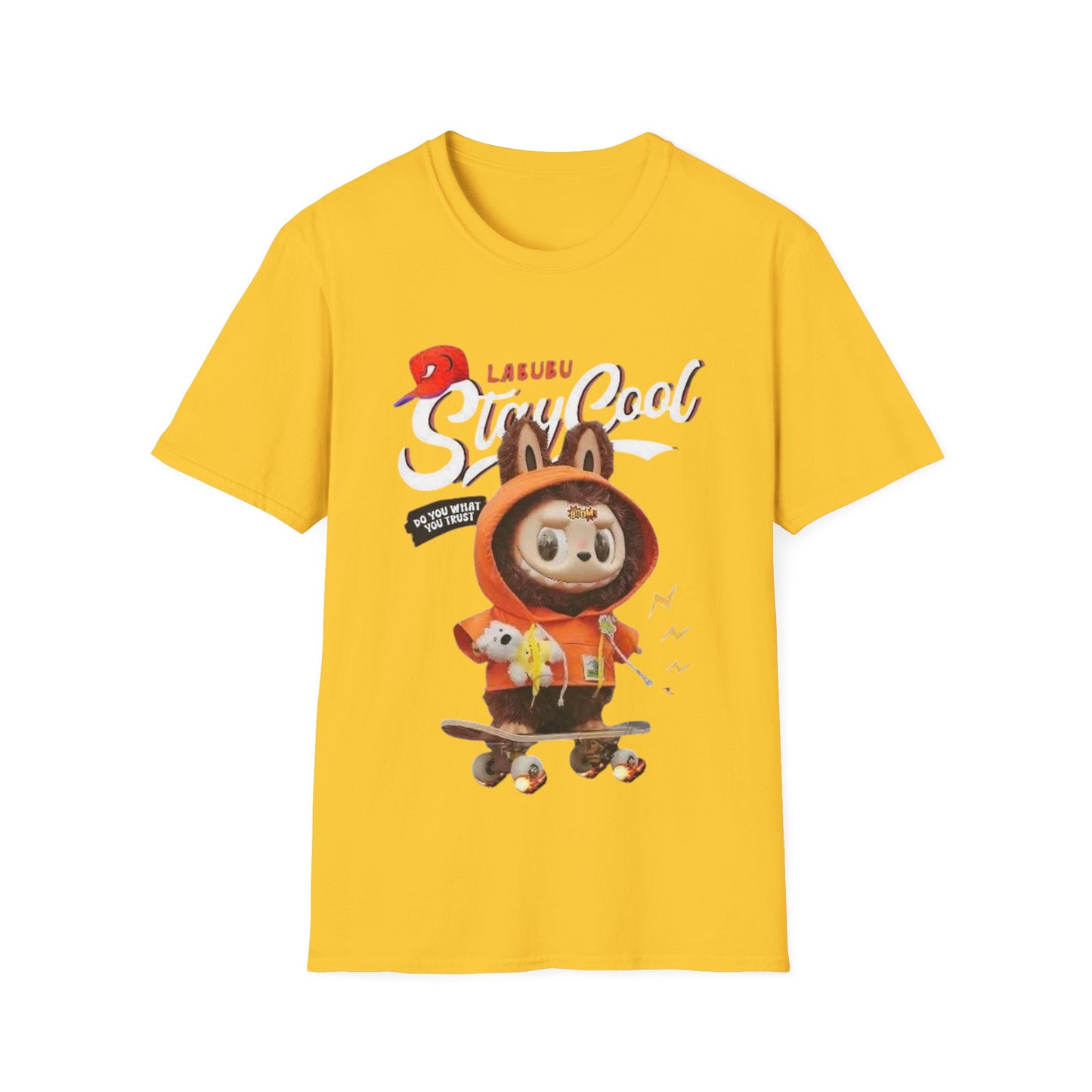 T-Shirt Unisex Labubu Softstyle – Design Streetwear Kawaii “Stay Cool”.