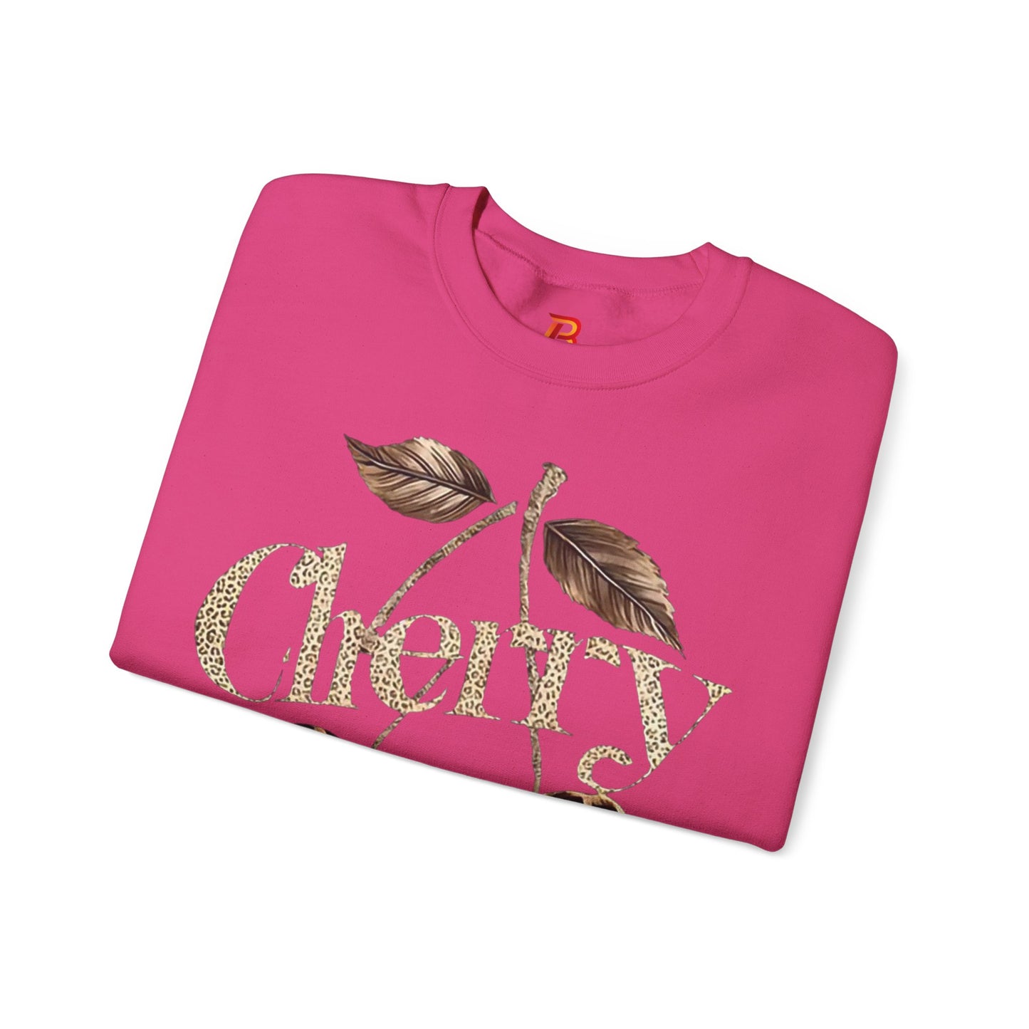 Felpa Unisex "Cherry Leopard" – Stampa Ciliegie Animalier, Stile Streetwear alla Moda.