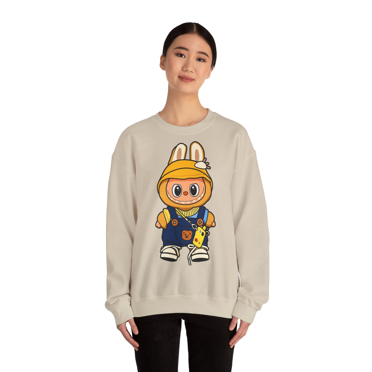 Felpa Unisex Labubu Hoodie Style – Sweatshirt - Streetwear Heavy Blend.