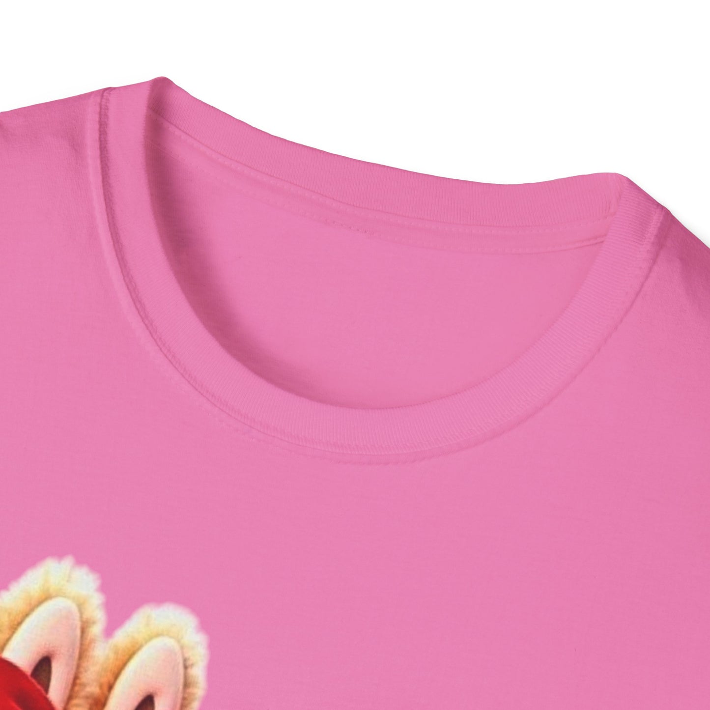 T-Shirt Unisex Labubu Softstyle  – Design Kawaii Coppia in Stile Minnie & Mickey.