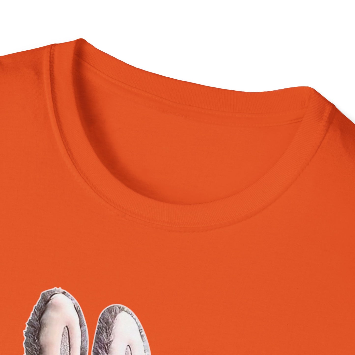 T-Shirt Unisex Labubu Softstyle Arancione – Design Streetwear con Skateboard.