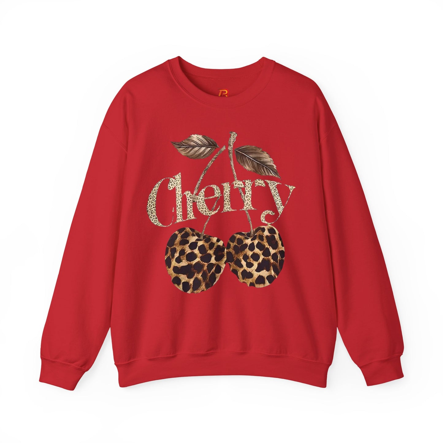 Felpa Unisex "Cherry Leopard" – Stampa Ciliegie Animalier, Stile Streetwear alla Moda.