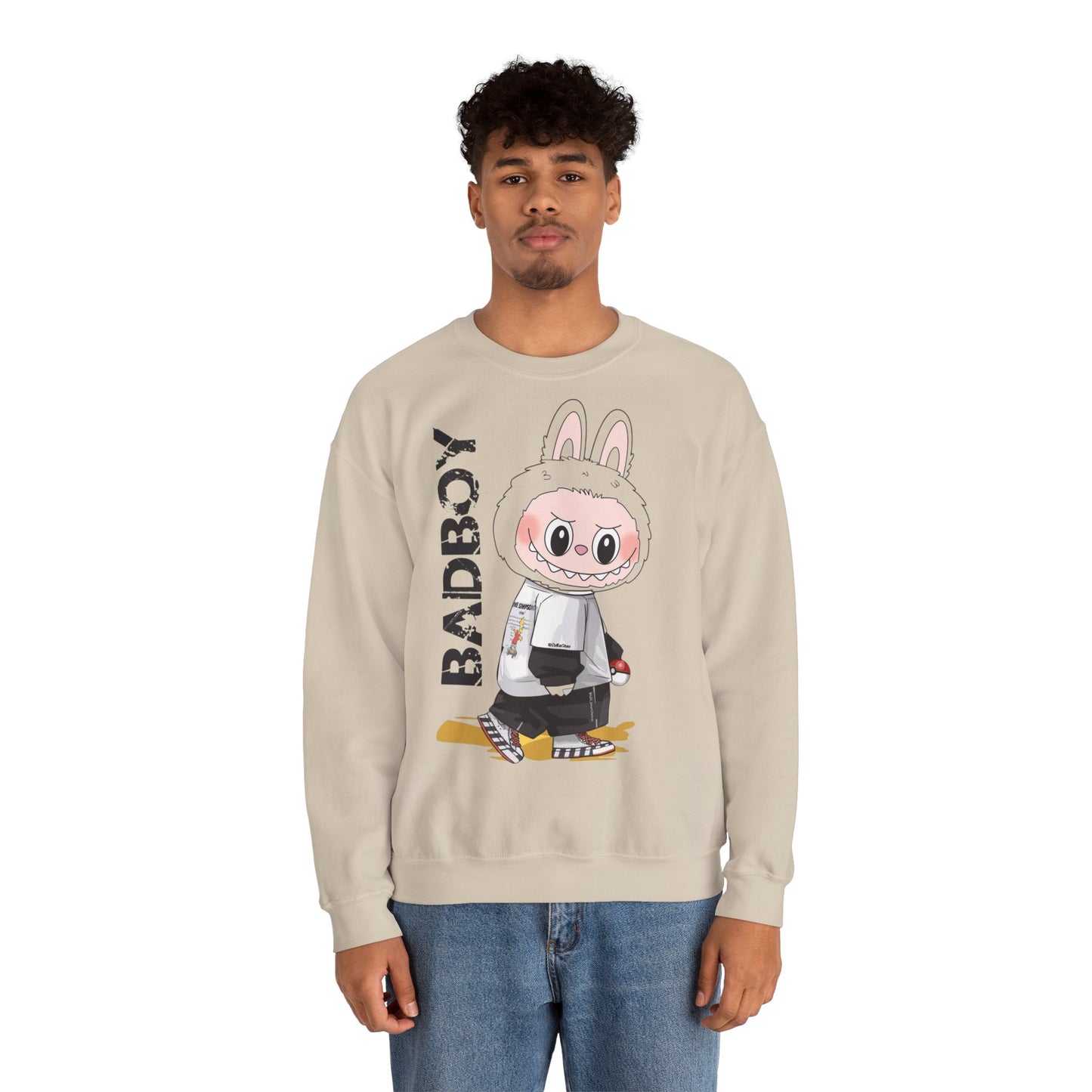 Felpa Unisex Labubu BADBOY – Streetwear Casual Heavy Blend.