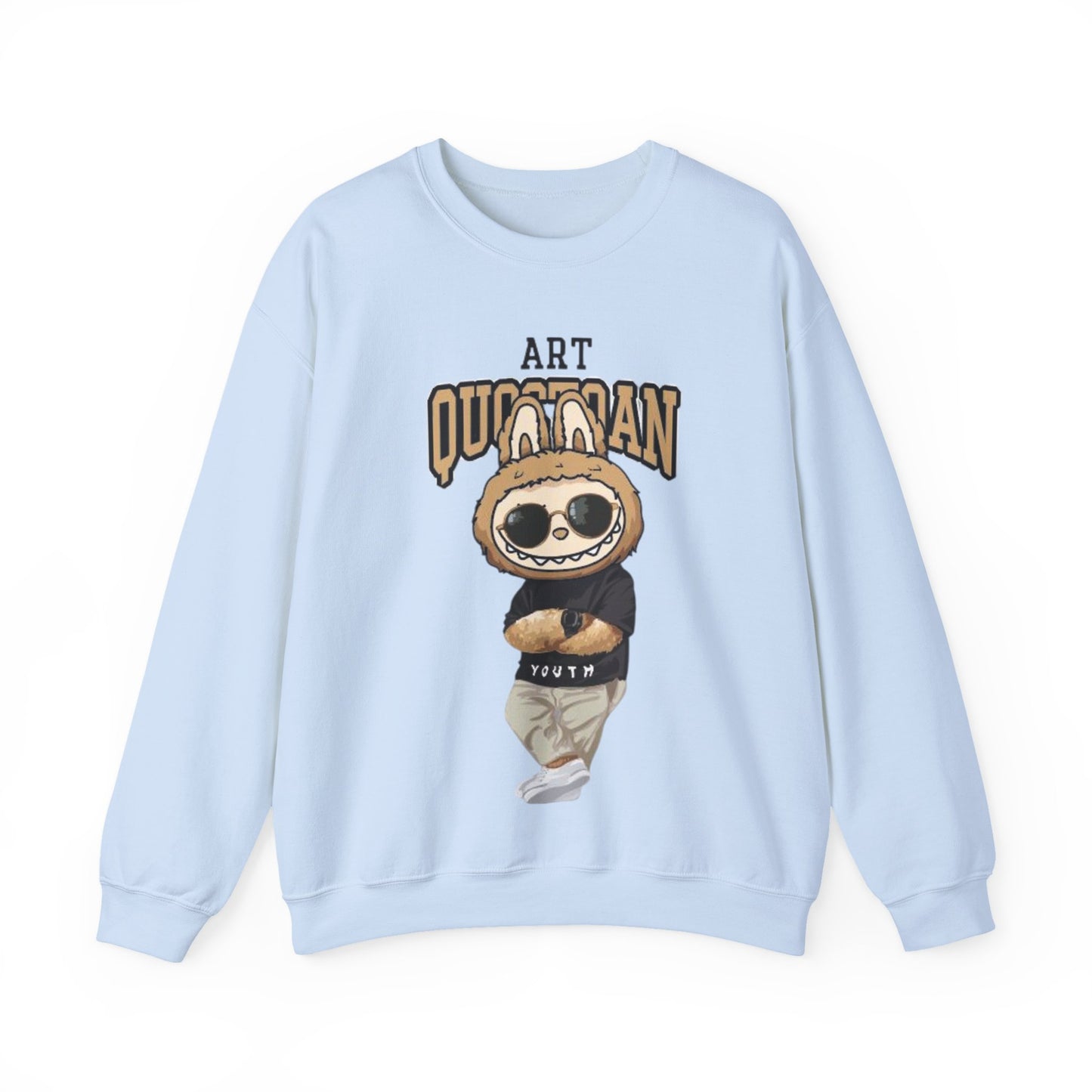Felpa Unisex Labubu Art Quotidian – Streetwear Casual Heavy Blend.