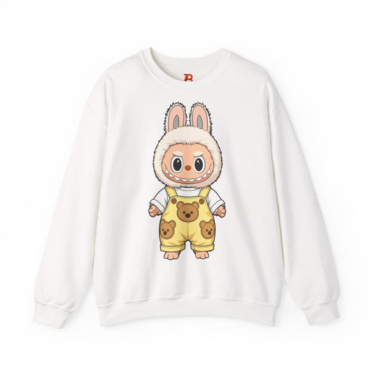 Felpa Unisex Labubu Teddy Overalls – Sweatshirt - Streetwear Heavy Blend™.