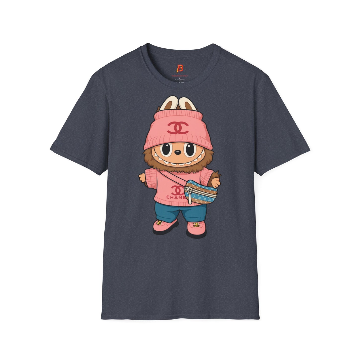 T-Shirt Unisex Labubu Softstyle – Outfit Streetwear  Kawaii.