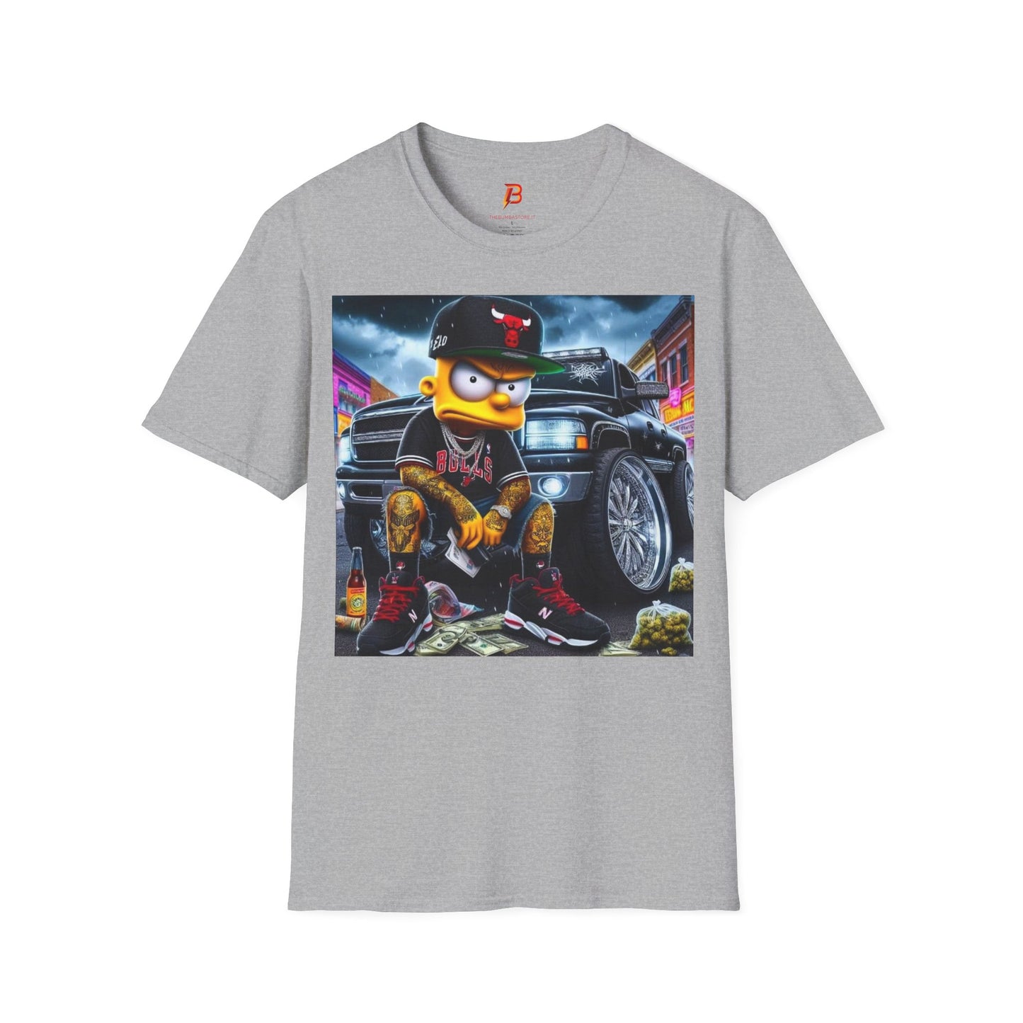 T-Shirt Unisex Bart Simpson Streetwear – Maglietta Urban Hip Hop | Cultura Pop & Moda Anni ’90