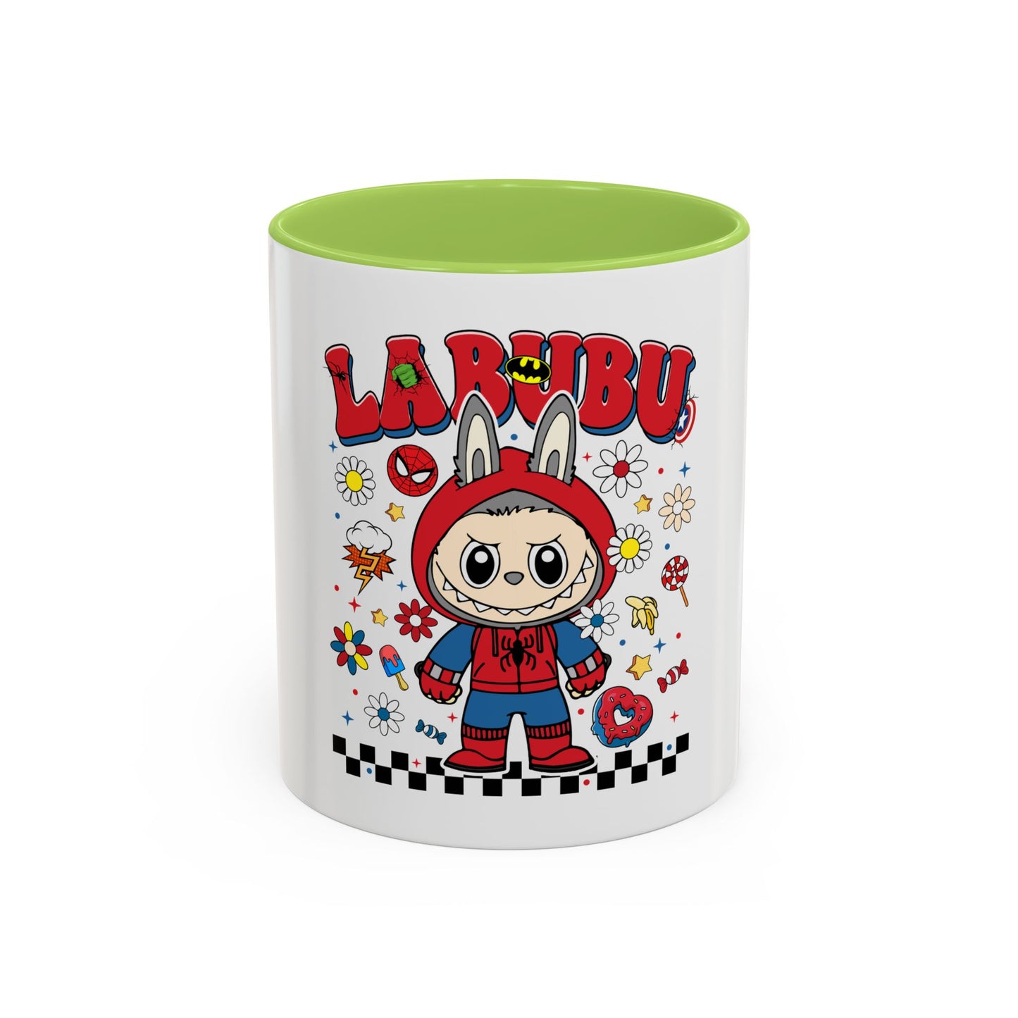 Tazza Labubu Pop Art | Tazza Colorata in Ceramica 315 ml – Collezione Personalizzabile.