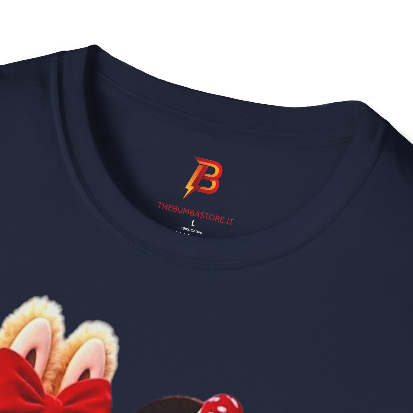 T-Shirt Unisex Labubu Softstyle  – Design Kawaii Coppia in Stile Minnie & Mickey.