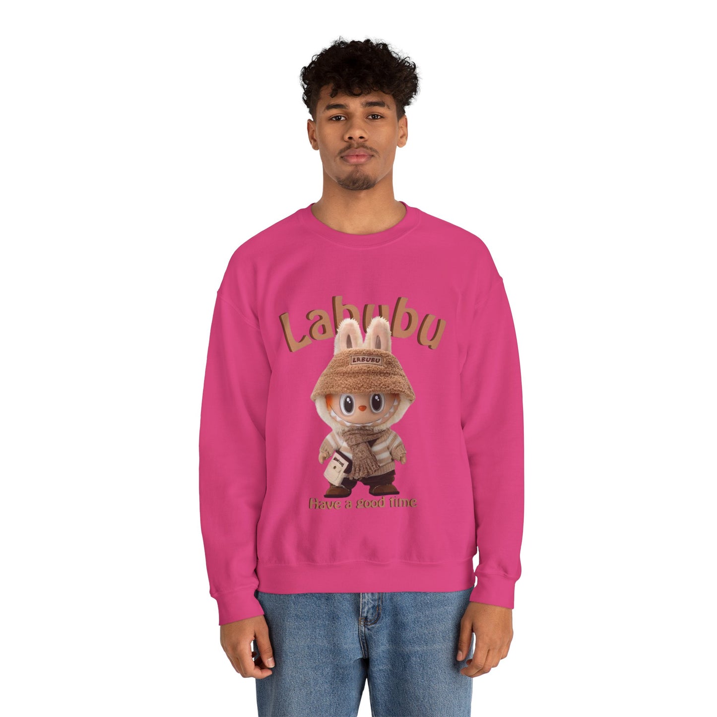Felpa Unisex Labubu Have a Good Time – Streetwear Casual Heavy Blend.