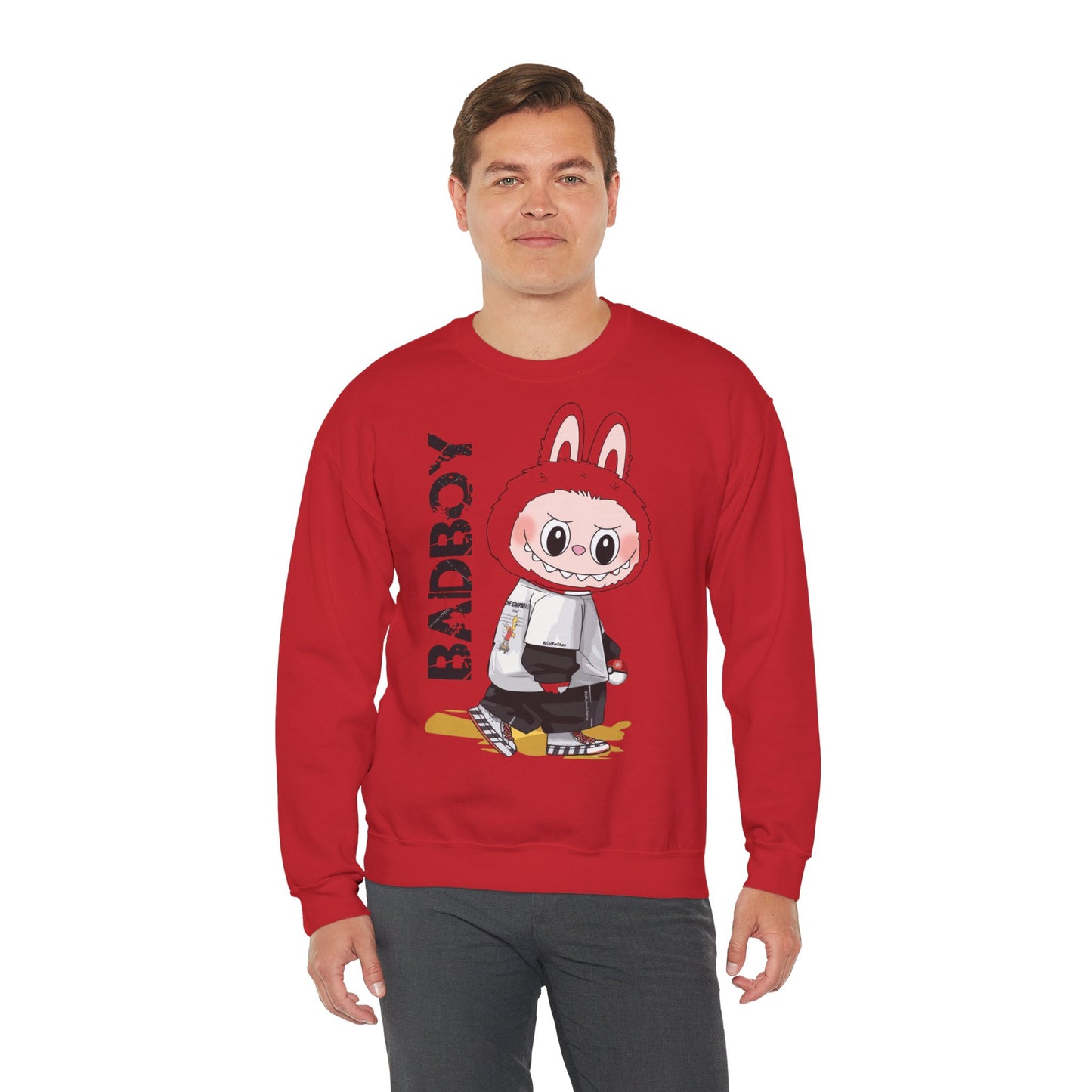 Felpa Unisex Labubu BADBOY – Streetwear Casual Heavy Blend.