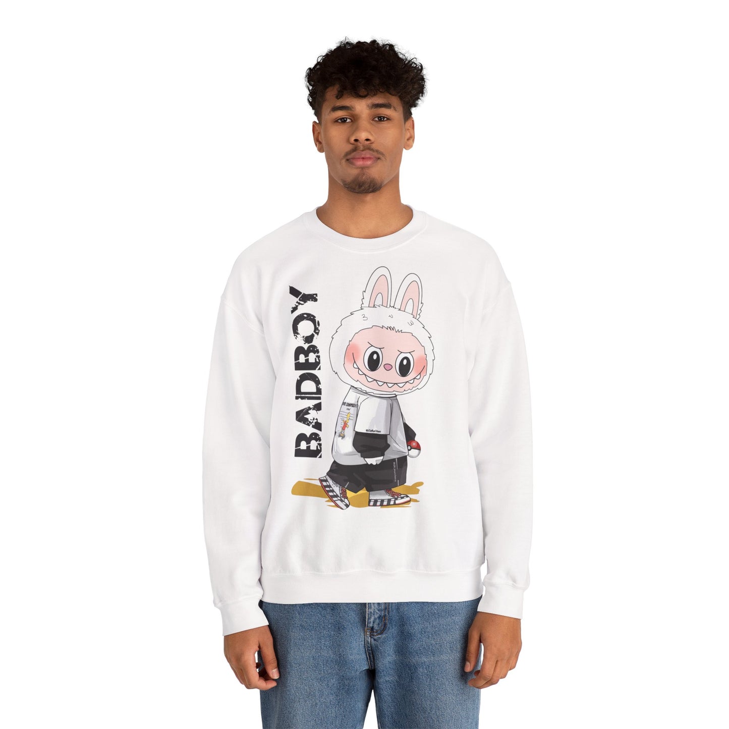 Felpa Unisex Labubu BADBOY – Streetwear Casual Heavy Blend.