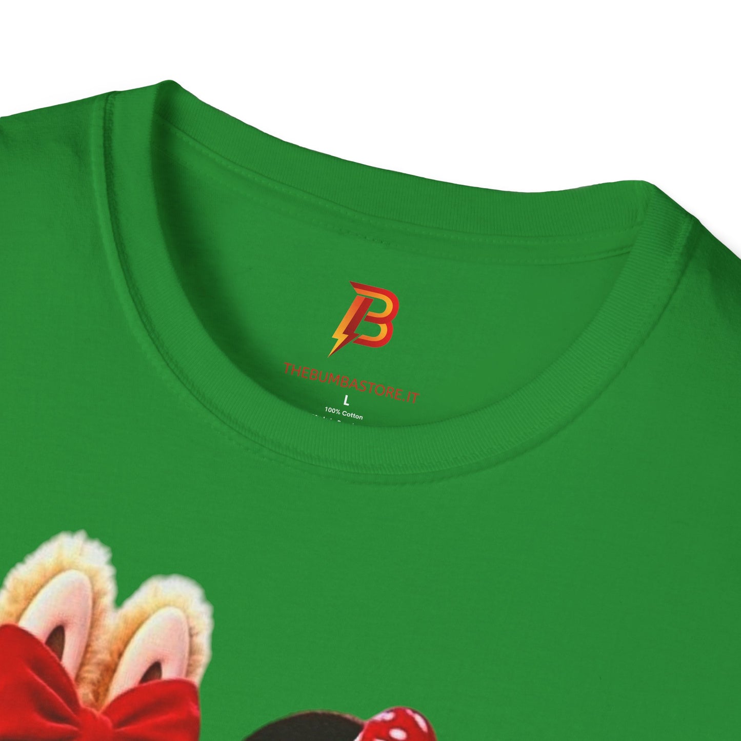 T-Shirt Unisex Labubu Softstyle  – Design Kawaii Coppia in Stile Minnie & Mickey.