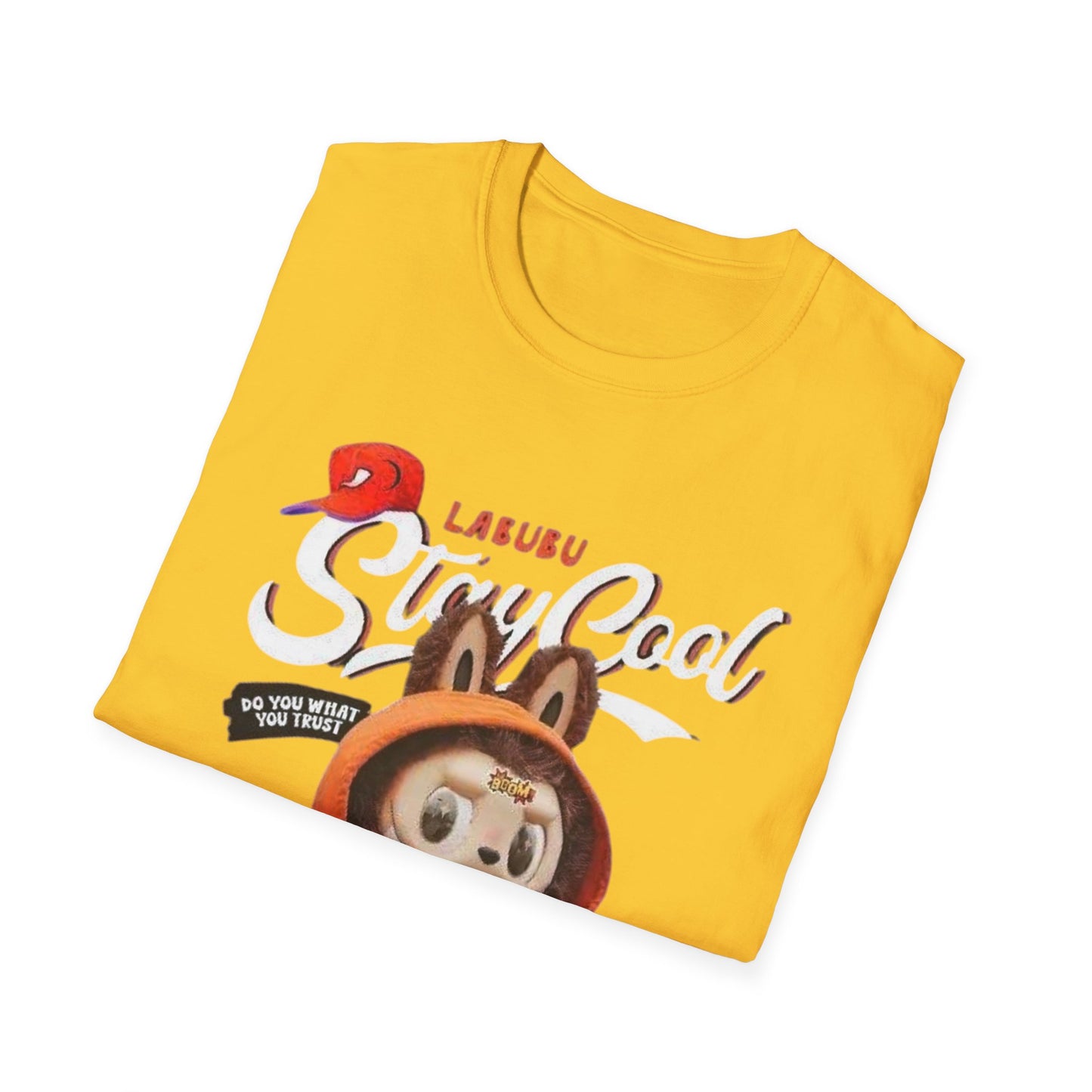 T-Shirt Unisex Labubu Softstyle – Design Streetwear Kawaii “Stay Cool”.