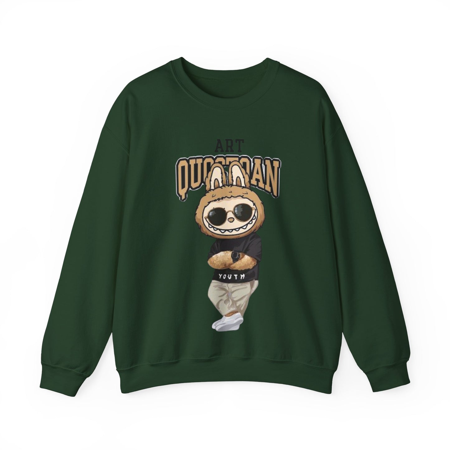 Felpa Unisex Labubu Art Quotidian – Streetwear Casual Heavy Blend.