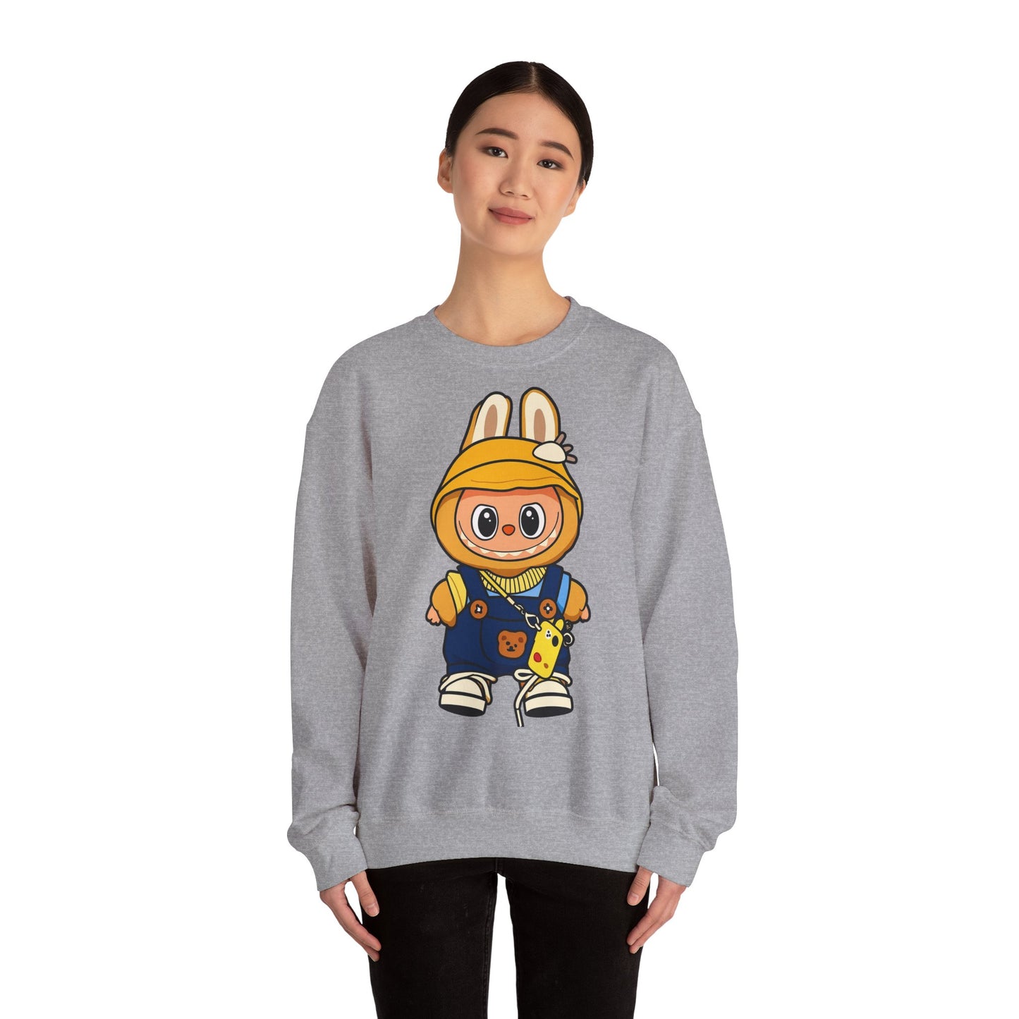 Felpa Unisex Labubu Hoodie Style – Sweatshirt - Streetwear Heavy Blend.